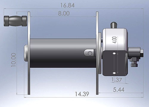 AlumaReel Air-100 Dimensions