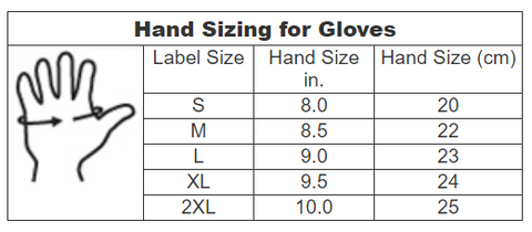 Lincoln Electric Glove Size Chart