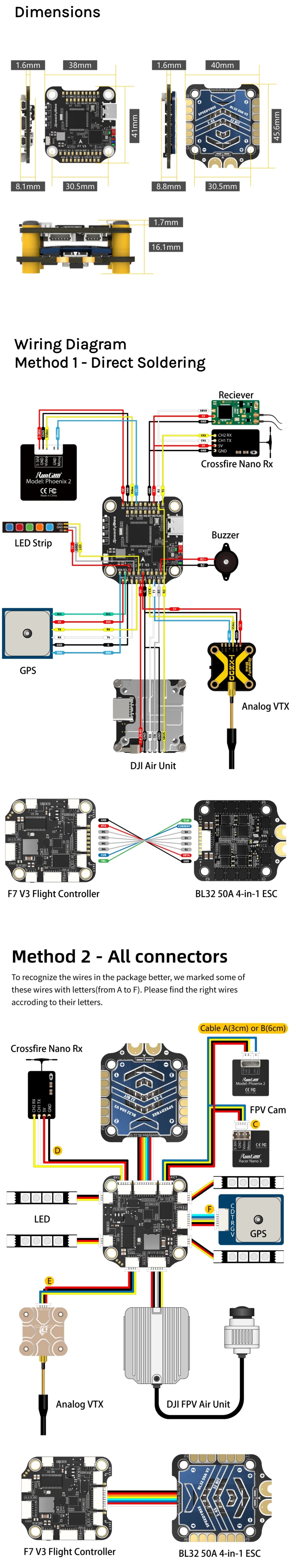 SpeedyBee F7 V3 Flight Controller 30x30mm