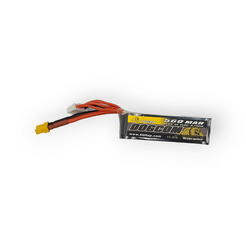 Batterie Lipo 1S 550mAh 150C HV BT2.0 - Dogcom 
