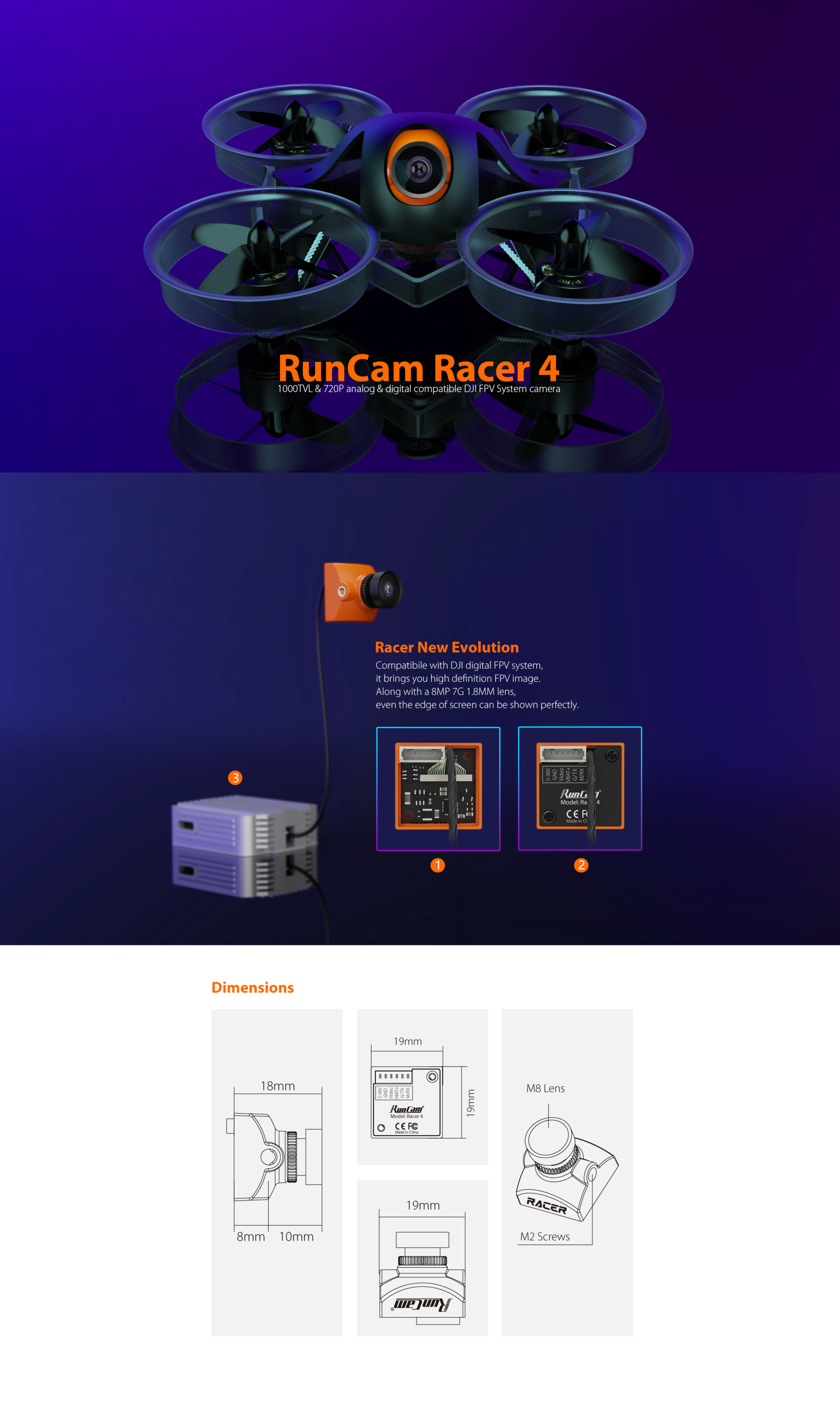 Runcam Racer 4 sold by PyroDrone