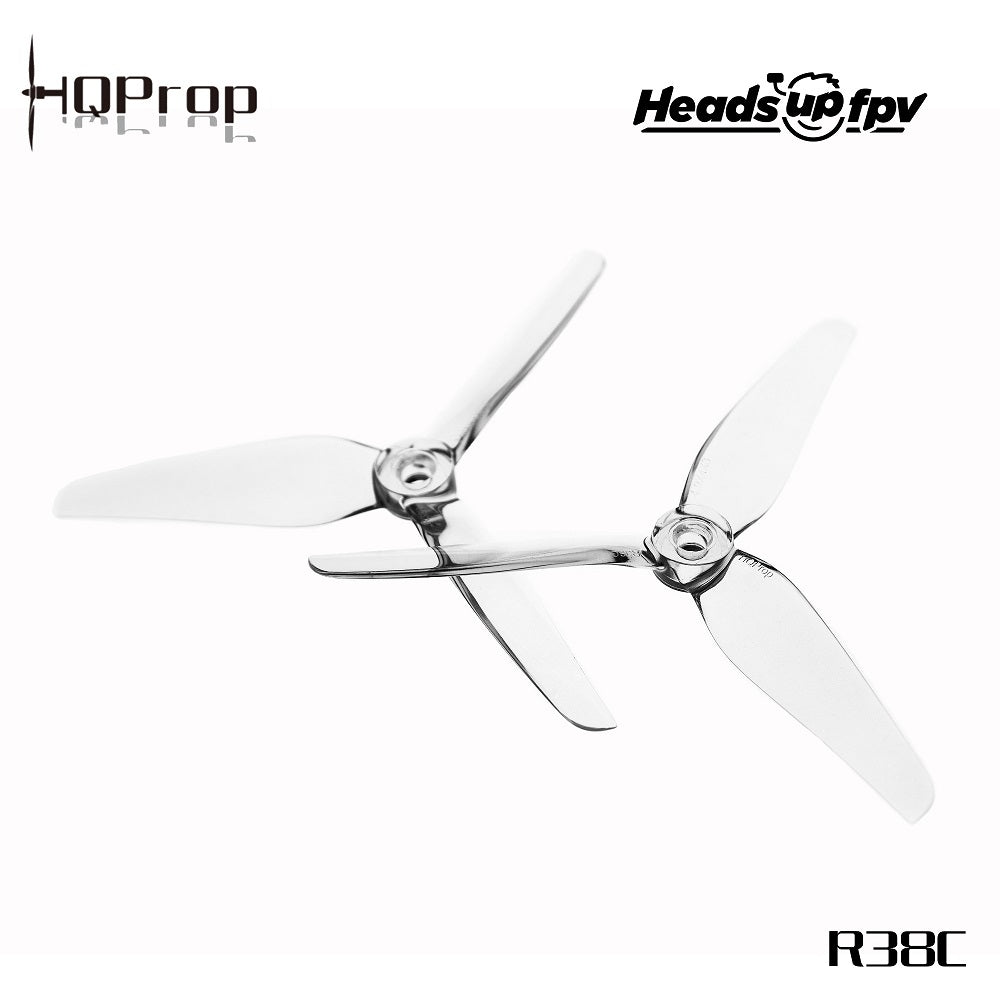 HQ Prop HEADSUP FPV R38 4940 Racing Propeller Clear (2CCW+2CW)