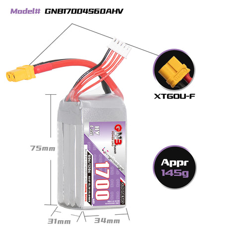 Batterie LiPo ManiaX 6S 1300mAh 150C (XT60)