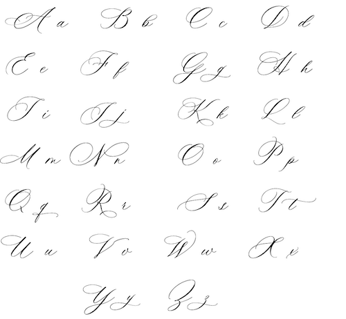 The Punctilious Mr. P's | 'Calliope' Font Calligraphy Sampler – The ...