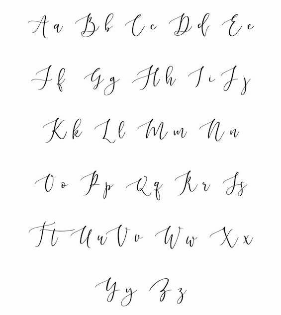 The Punctilious Mr. P's 'Modern' Script Font Sampler – The Punctilious ...
