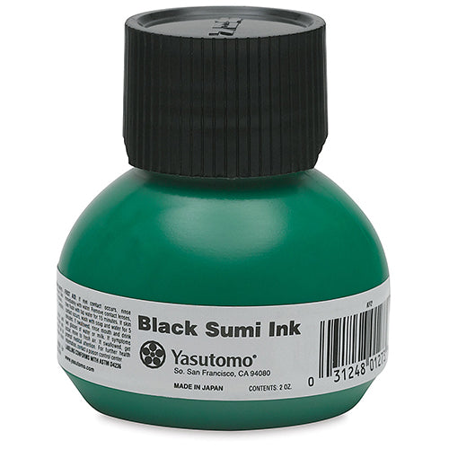 green bottle of sumi ink