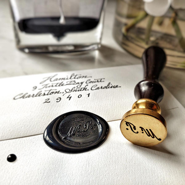 Personalized Cursive Initial Wax Seal Stamp