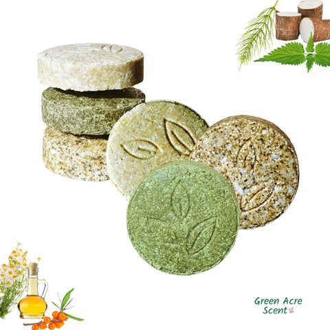 Solid Shampoo | Green Acre Scent | Made in Canada