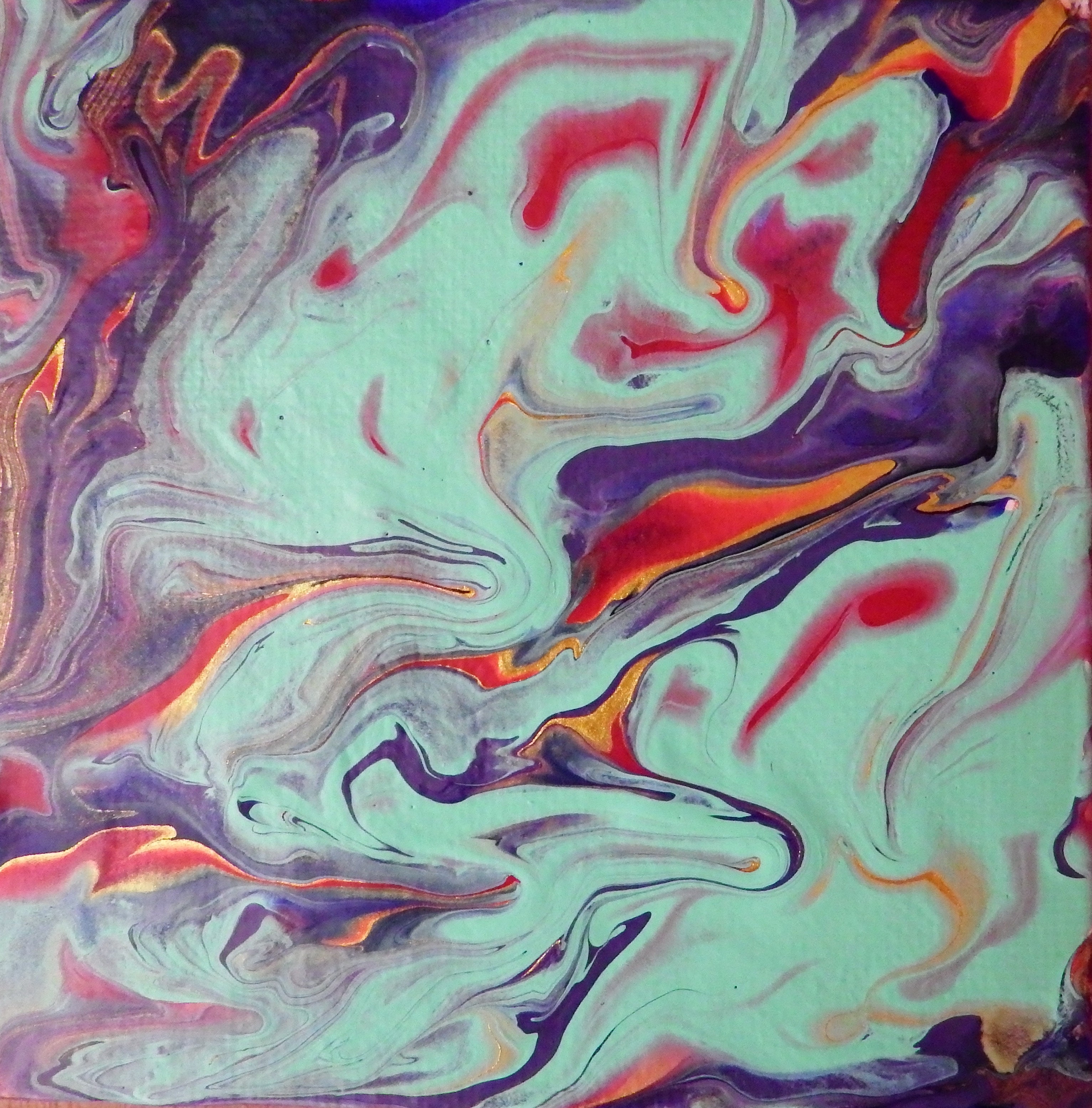 artsy sister, pouring painting, acrylic pouring