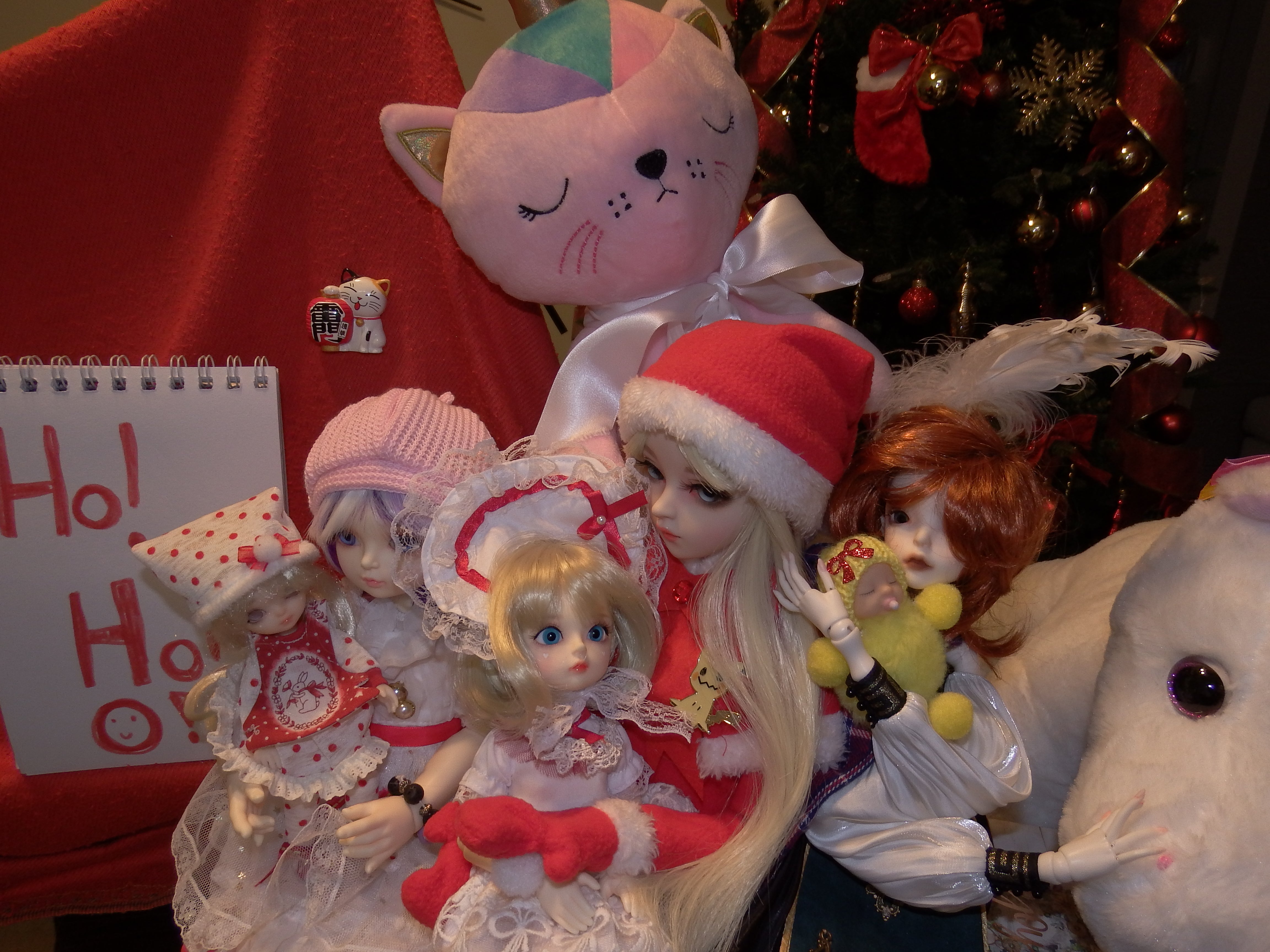 artsy sister, bjd doll, happy christmas