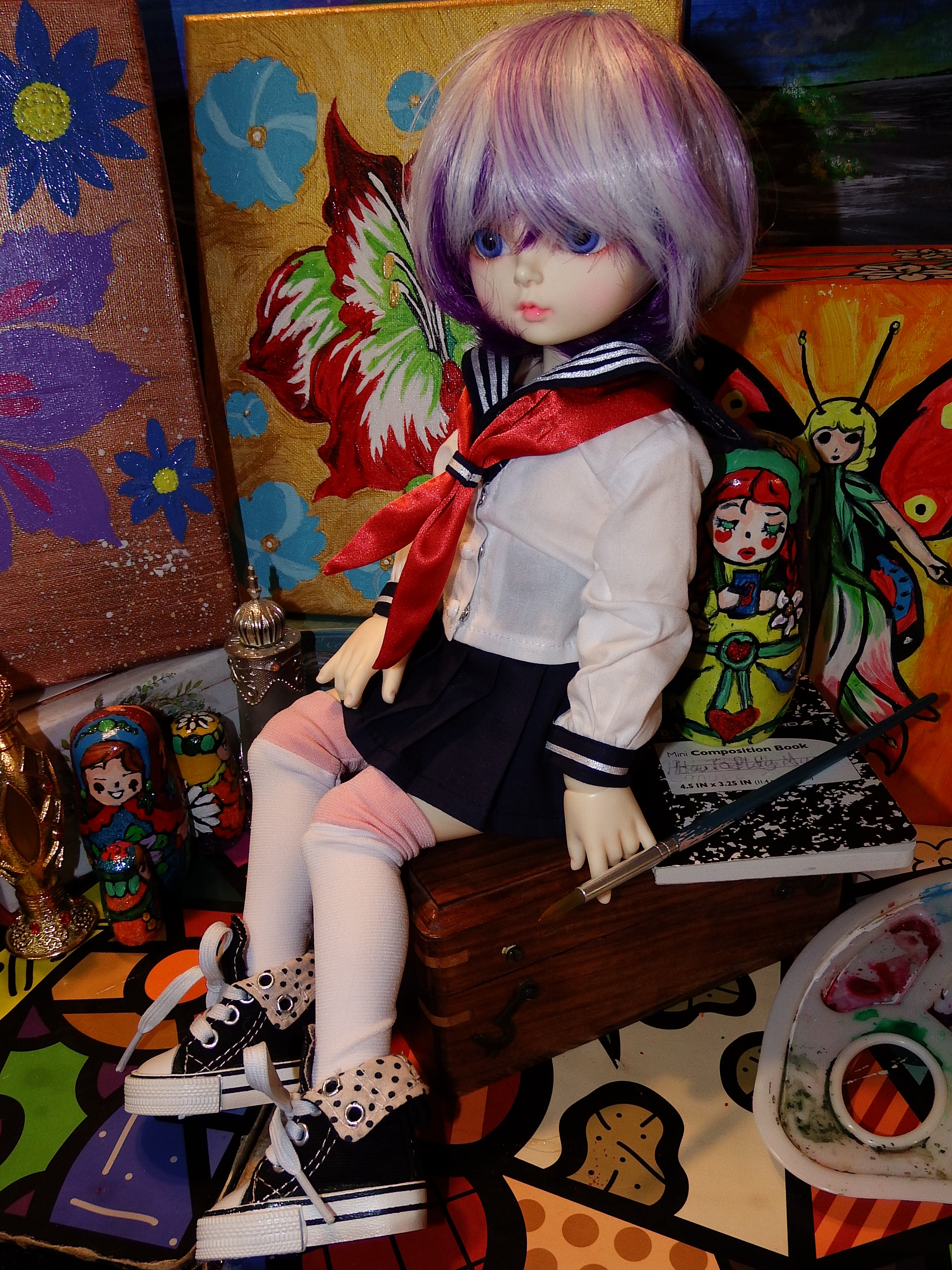 artsy sister, bjd, dolls