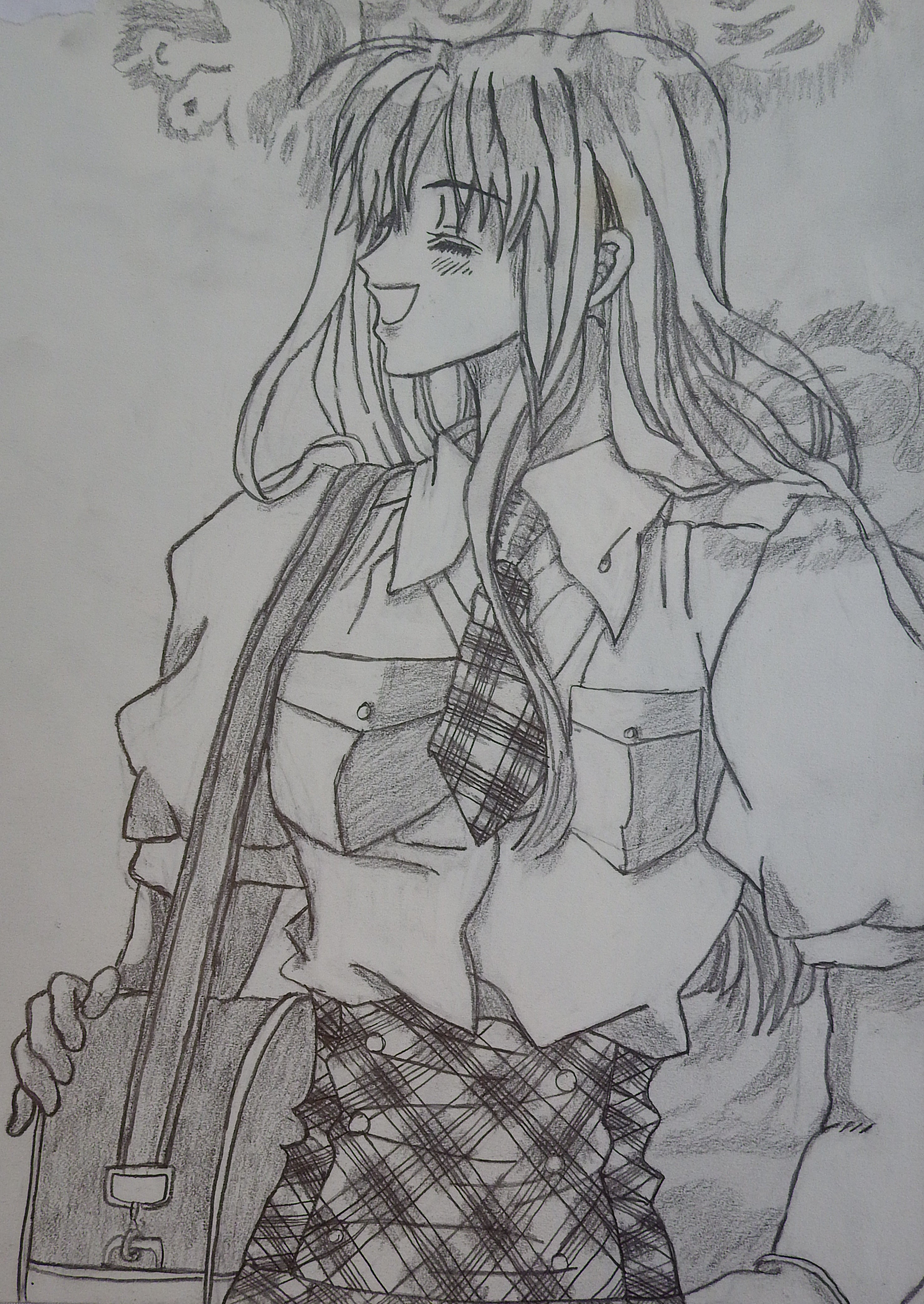 artsy sister, anime drawing, anime girl