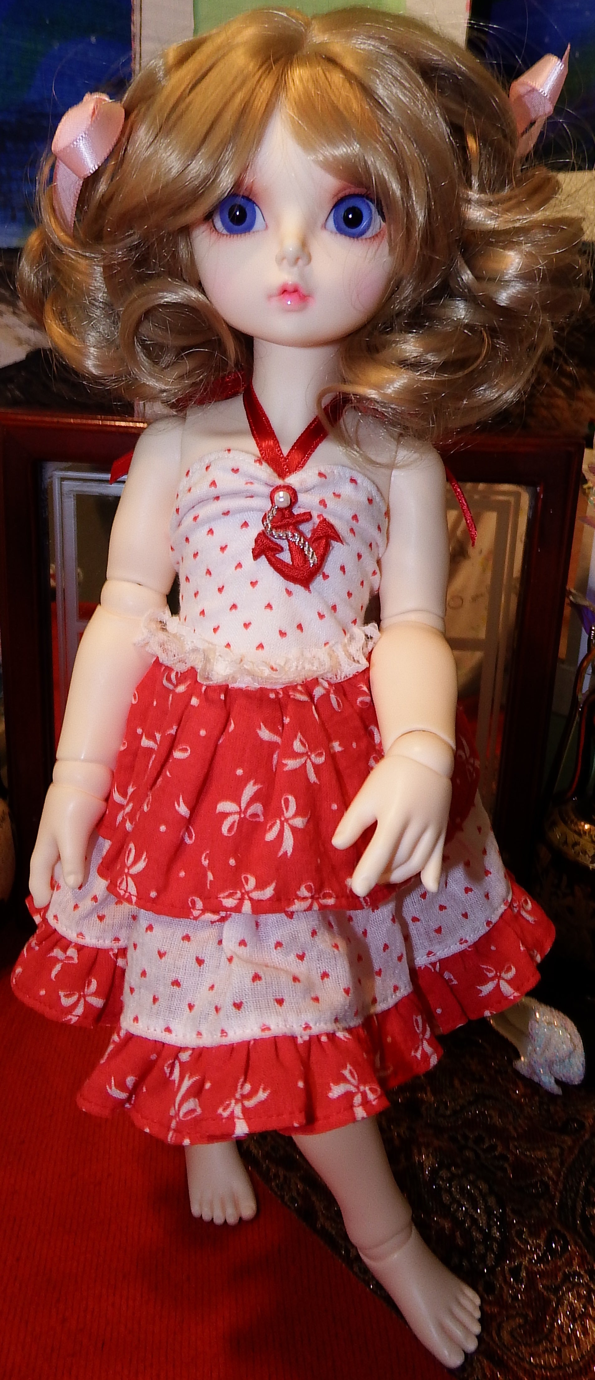 artsy sister, bjd doll dress, handmade dolls