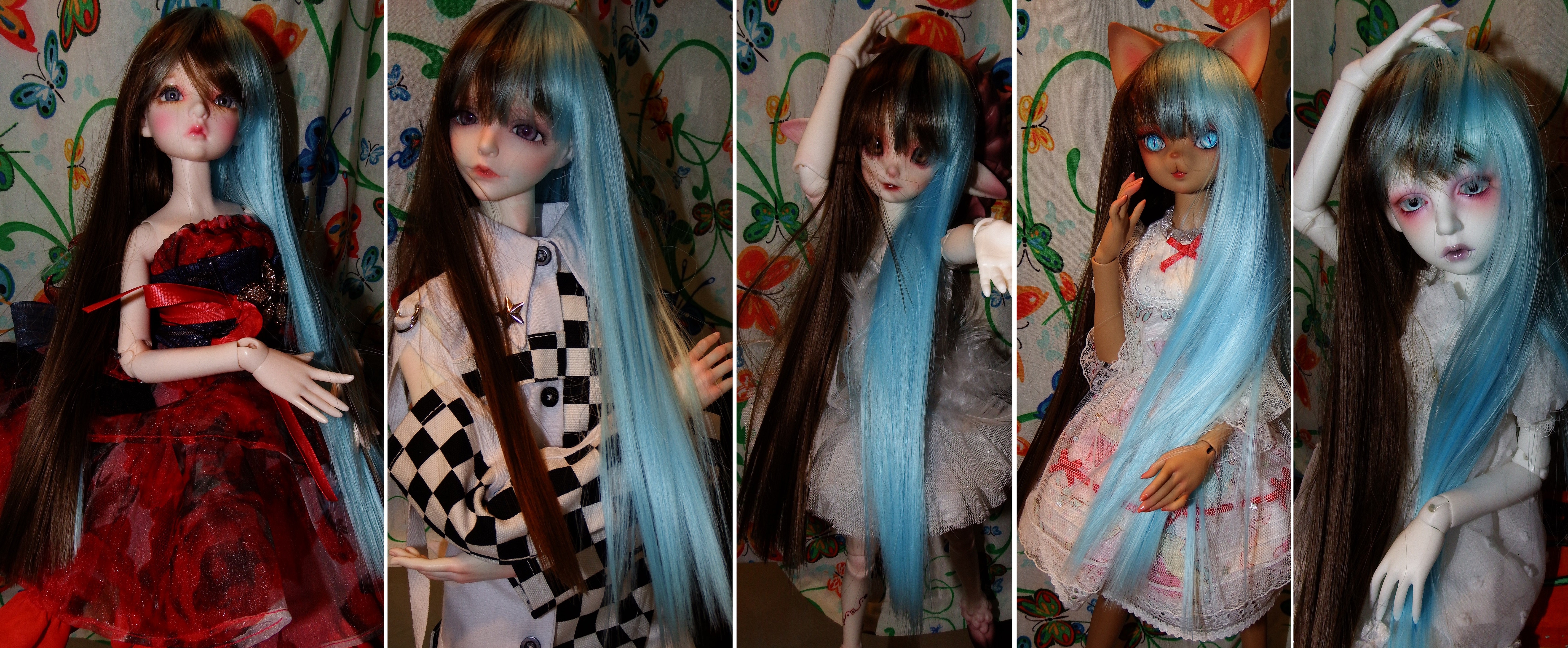 artsy sister, bjd wigs, who wore it best?