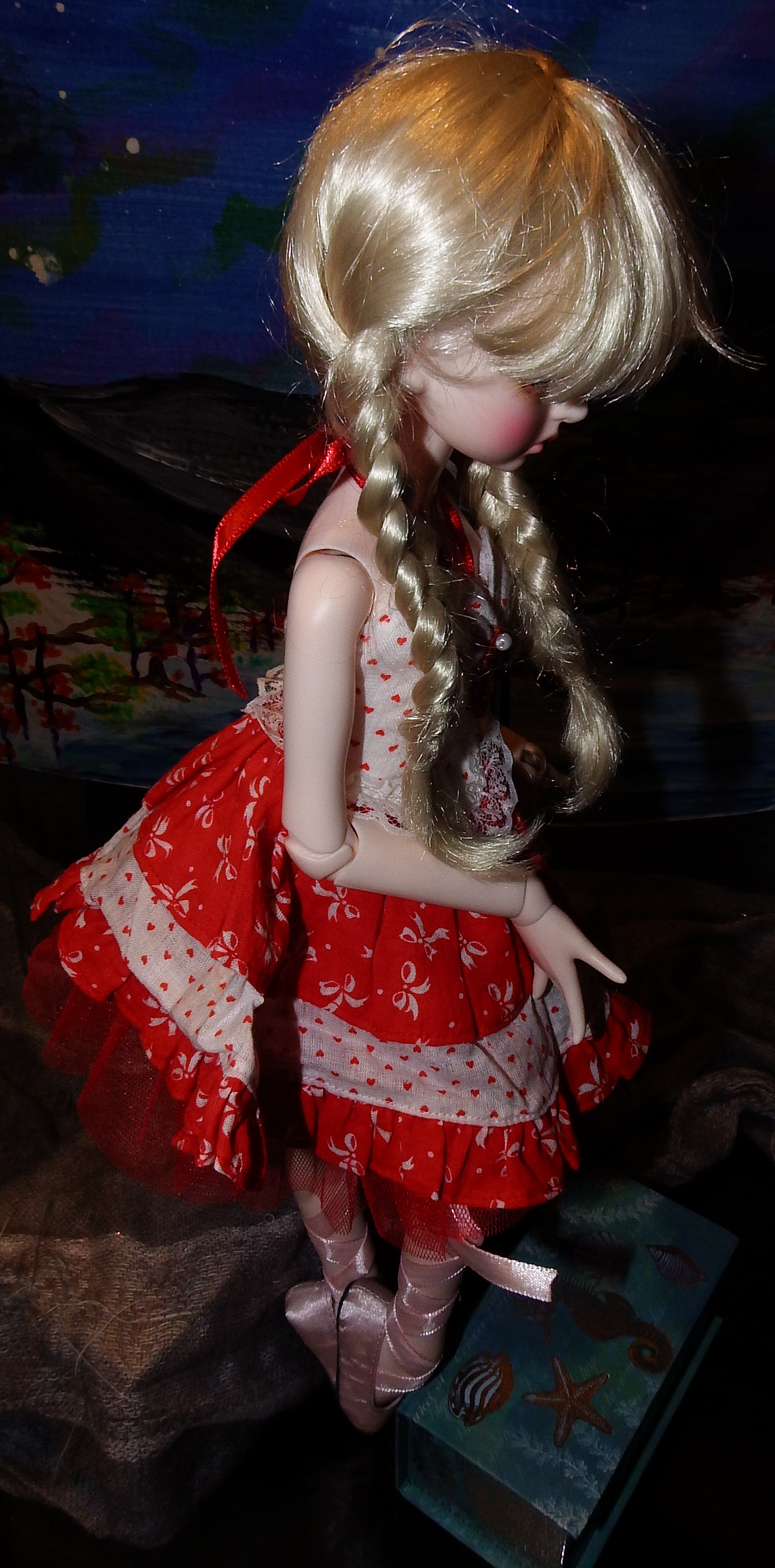 artsy sister, fashion doll, handmade doll