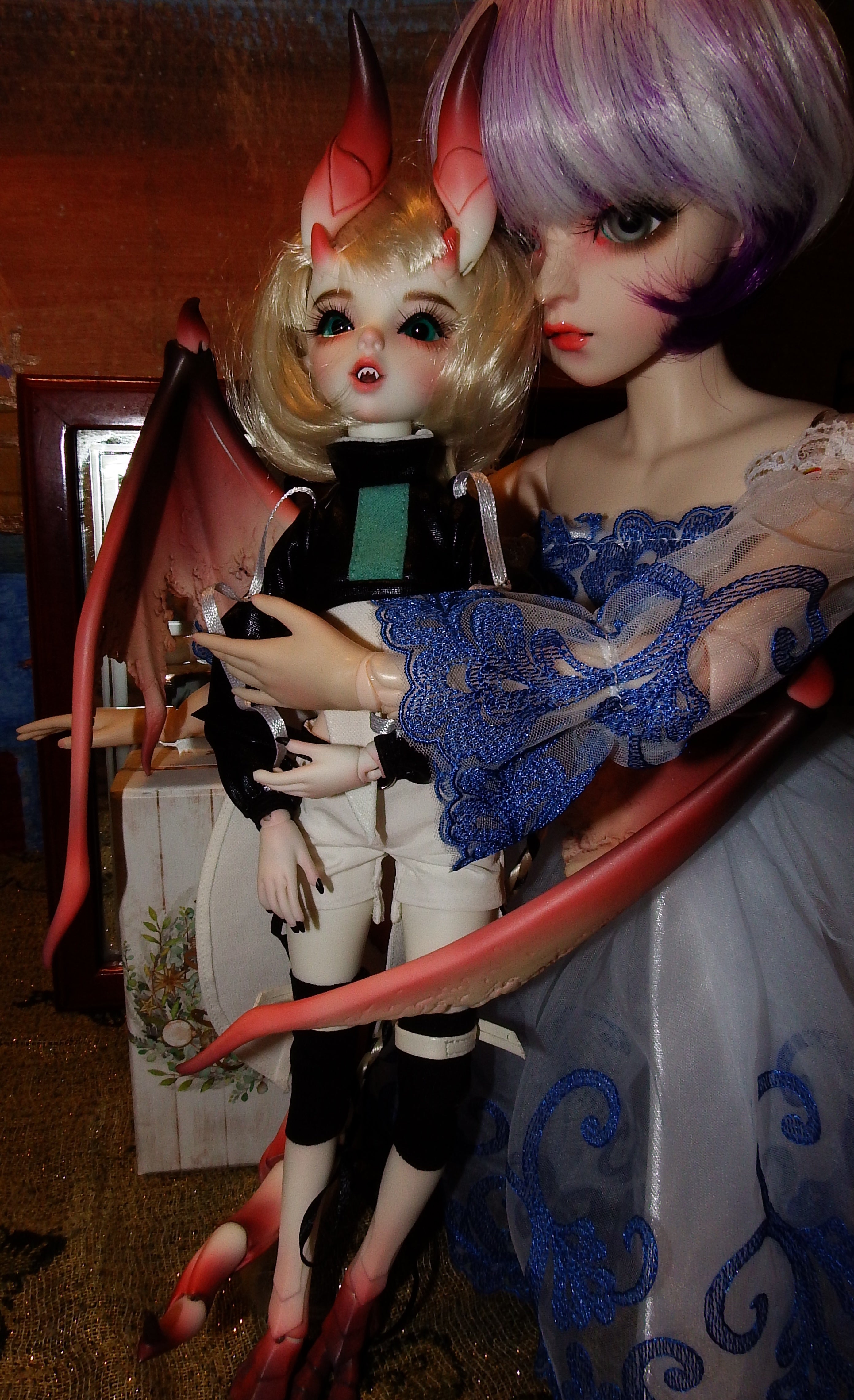 artsy sister, dragon bjd, bjd