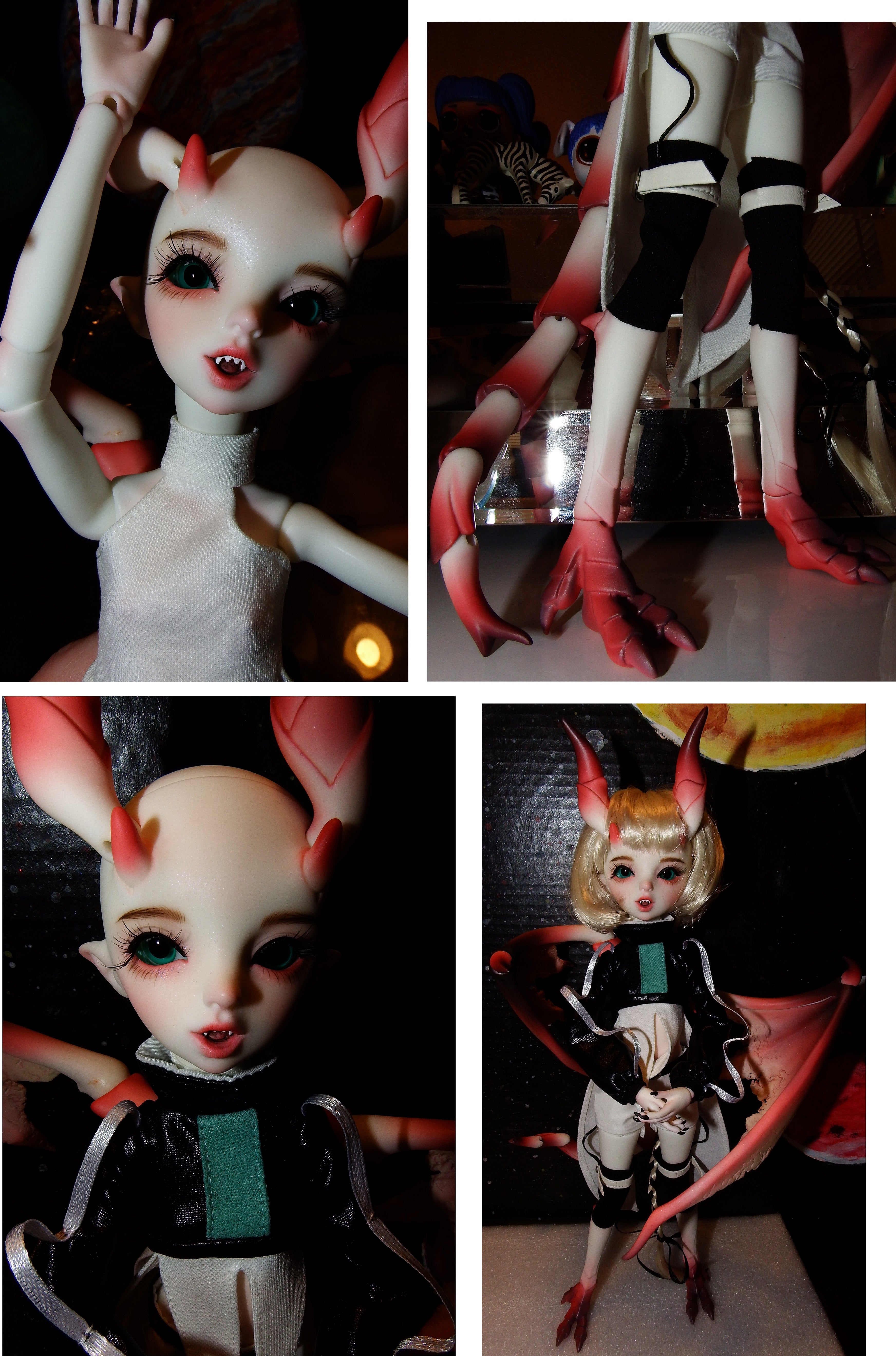 artsy sister, bjd doll, dragon doll