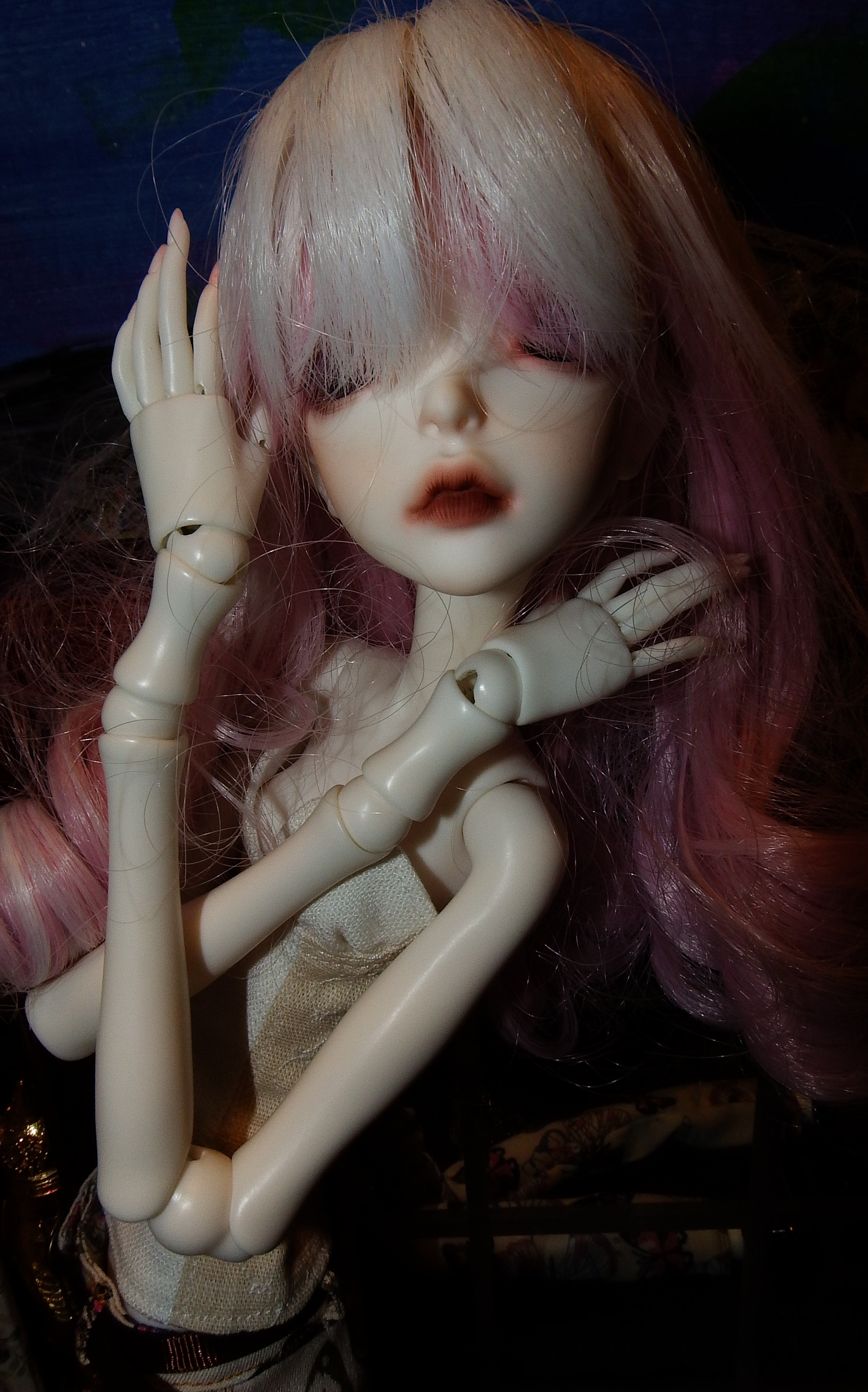 artsy sister, pink bjd, dolls