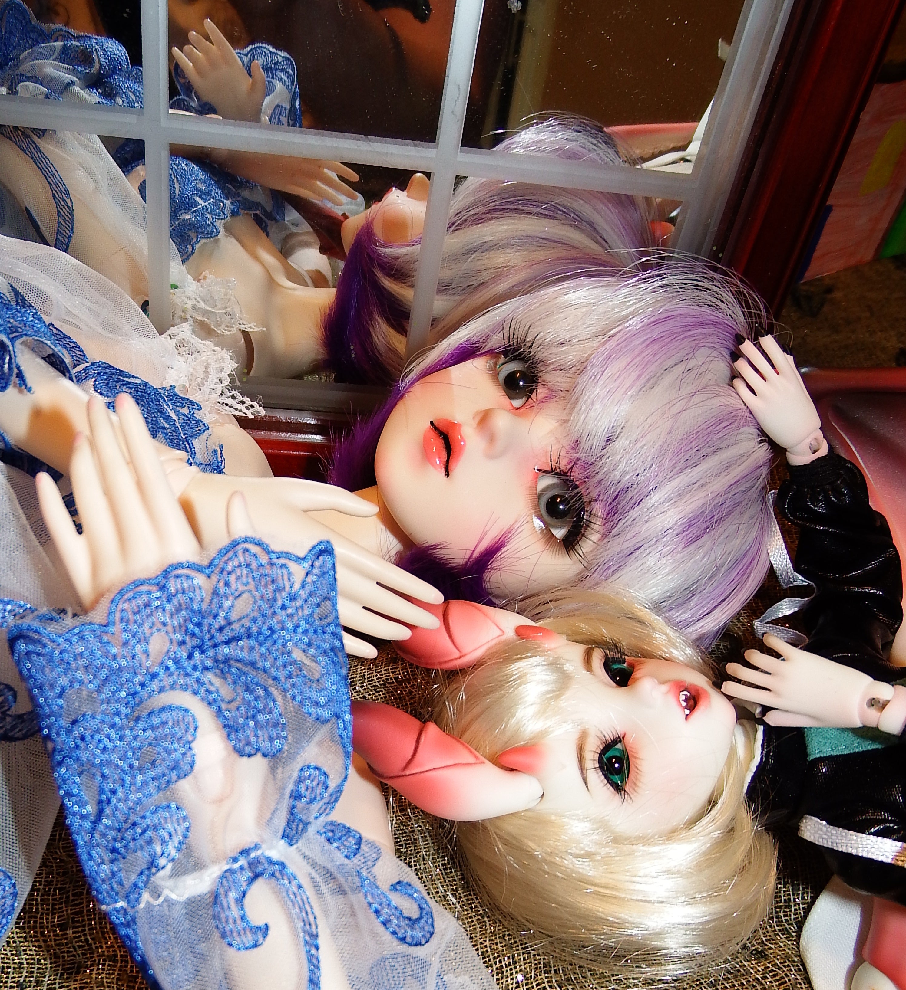 artsy sister, bjd, cute