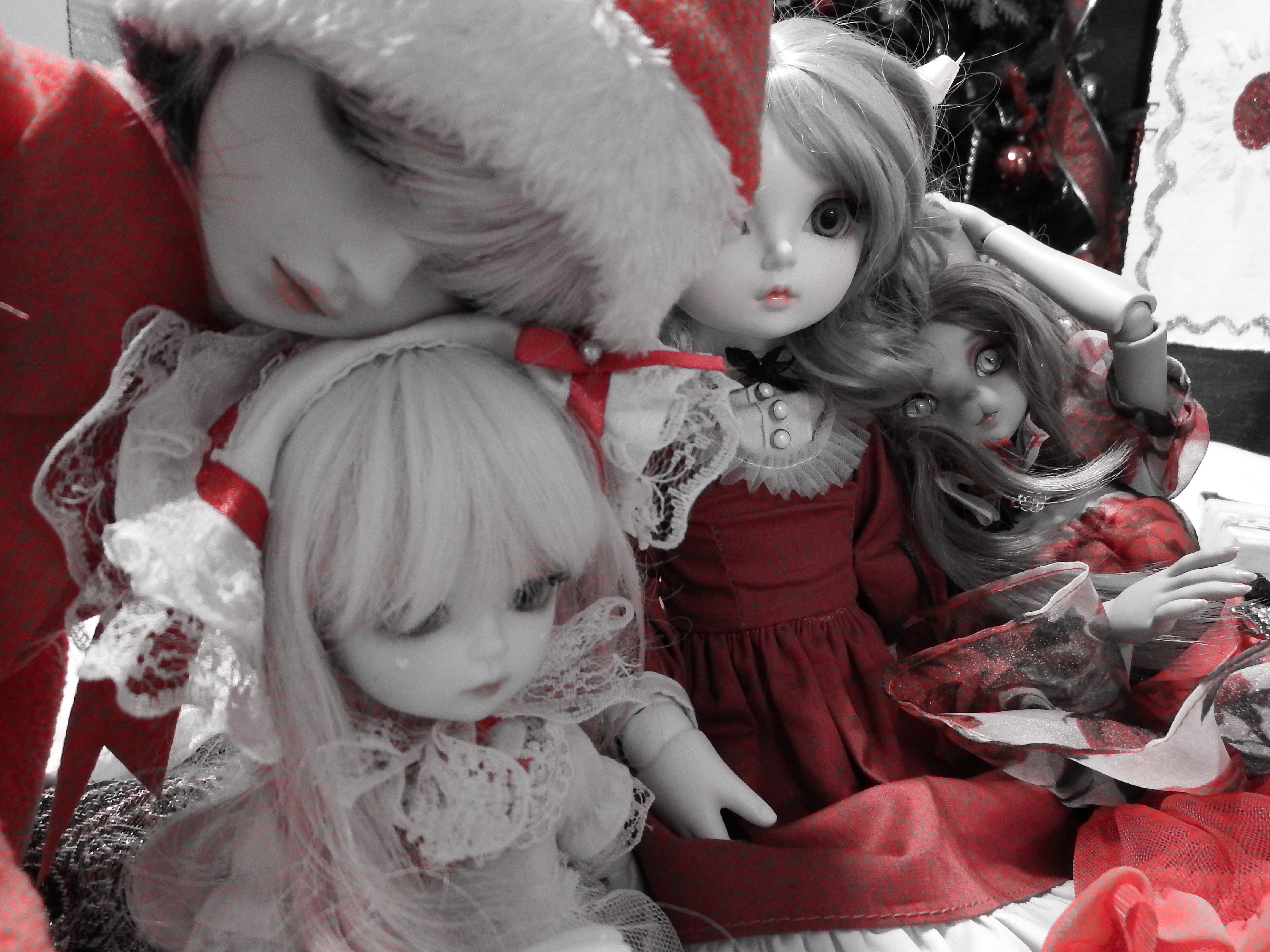 artsy sister, christmas bjd, xmas bjd