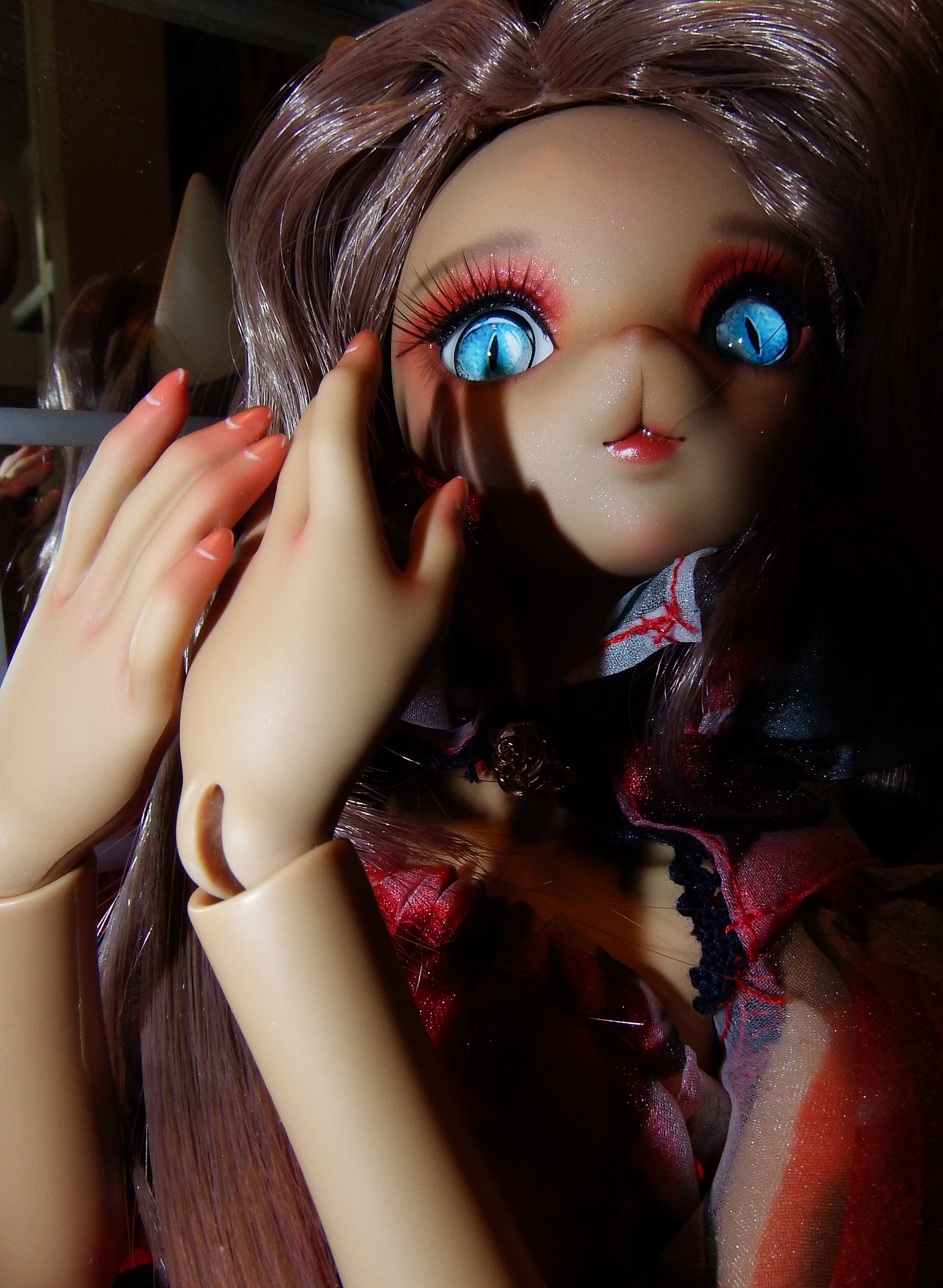 artsy sister, bjd doll, christmas 