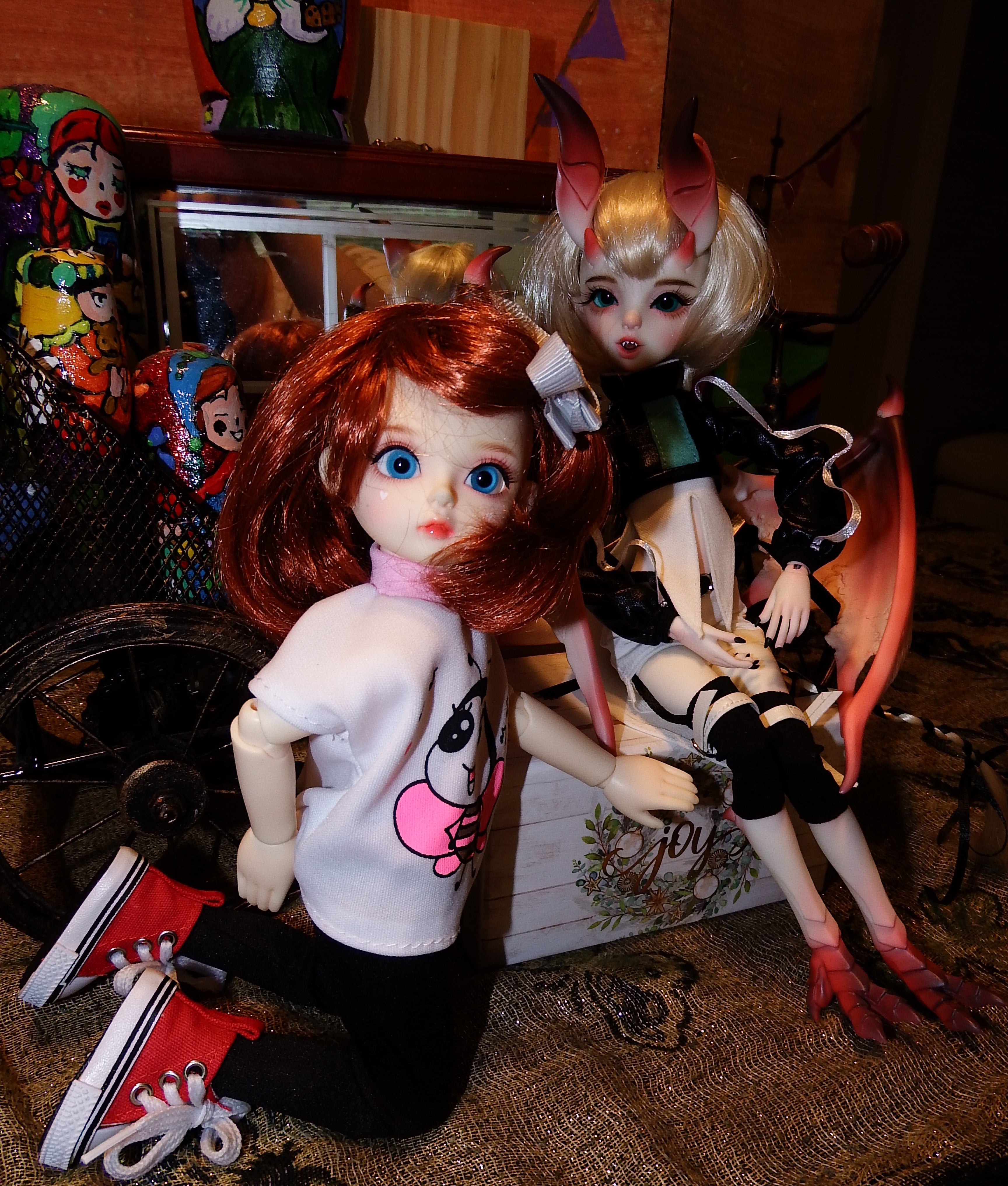 artsy sister, bjd, dolls