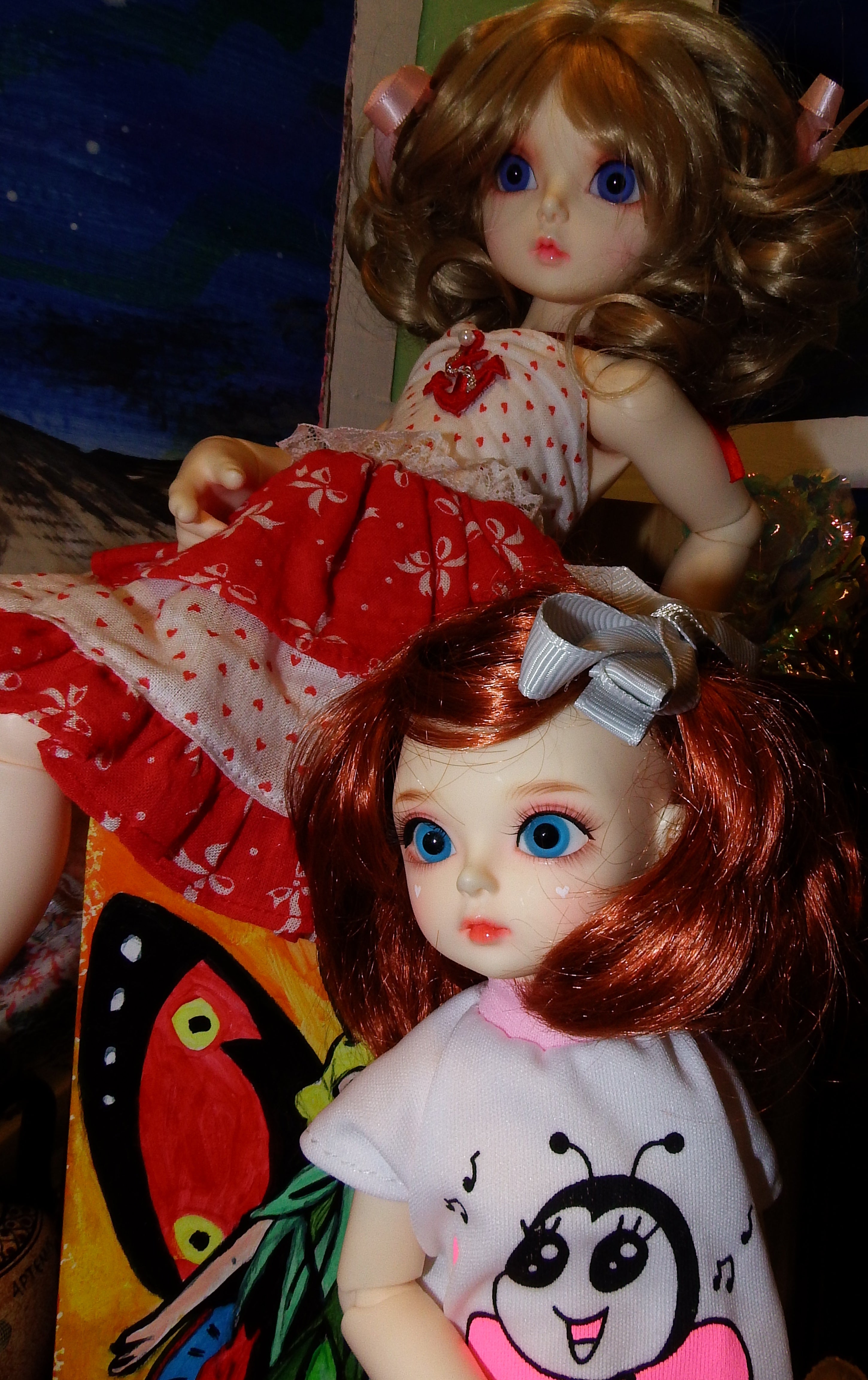 artsy sister, handmade dolls, cute