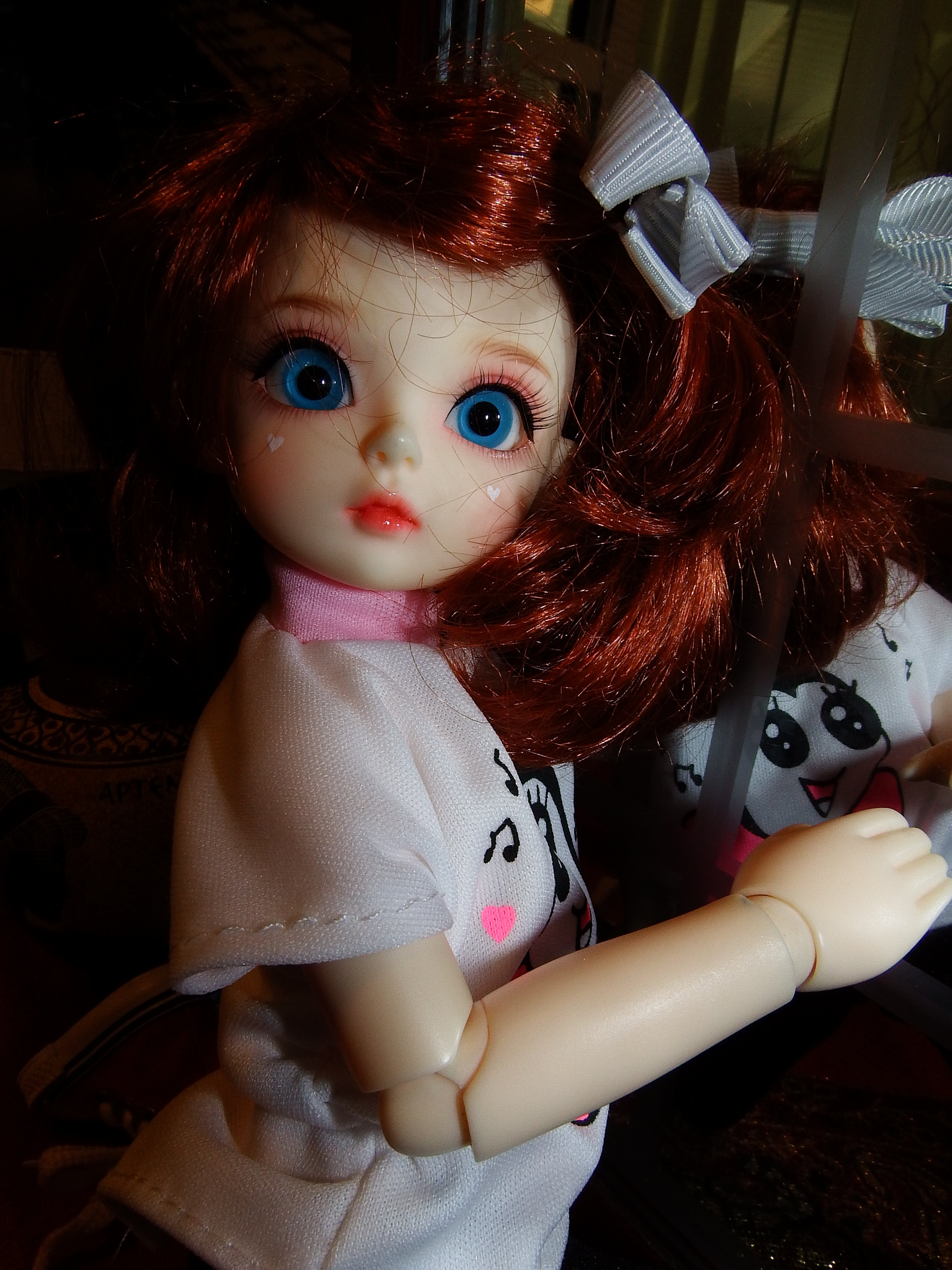 artsy sister, red hair, bjd dolls