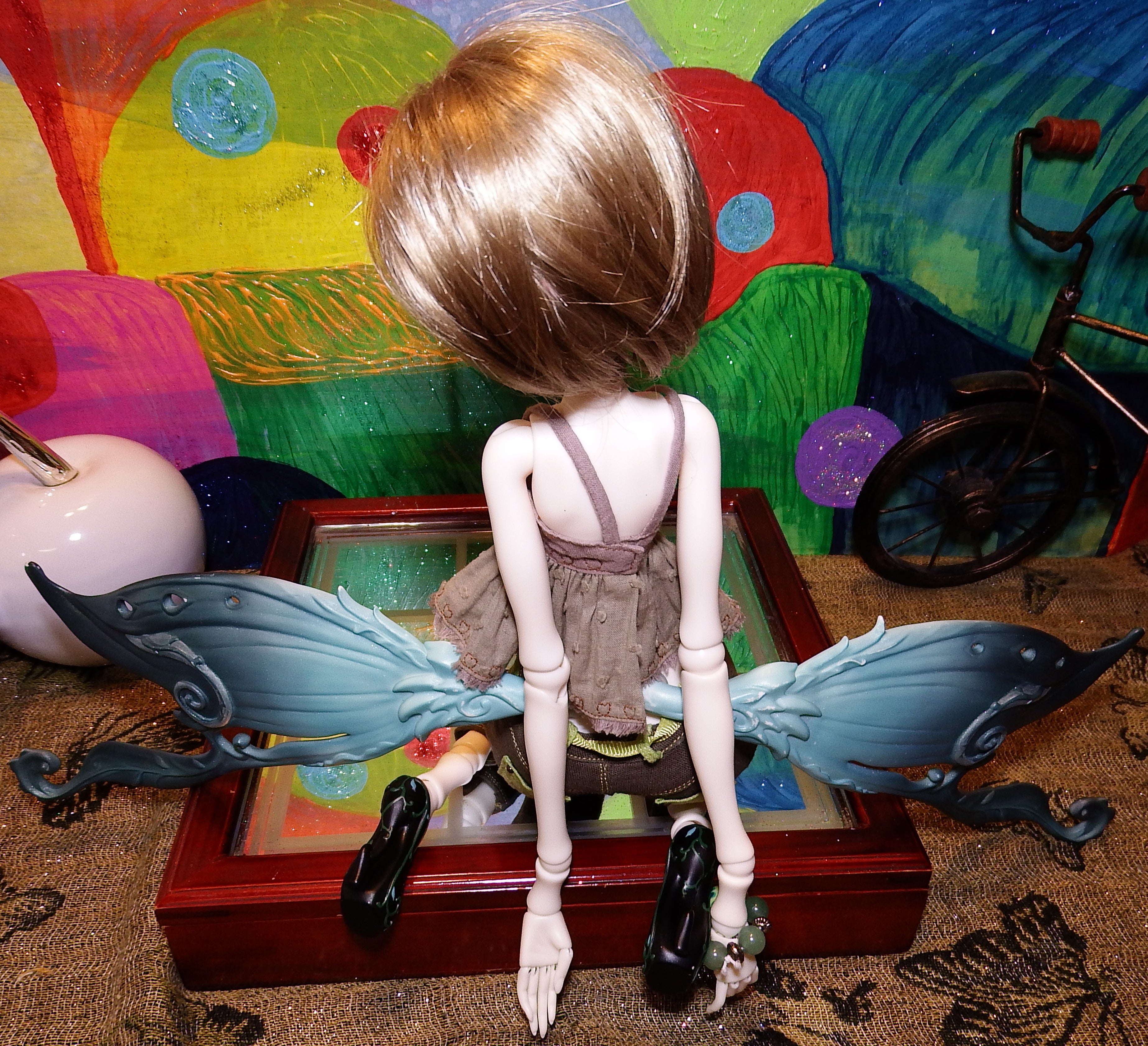 artsy sister, bjd, blue fairy