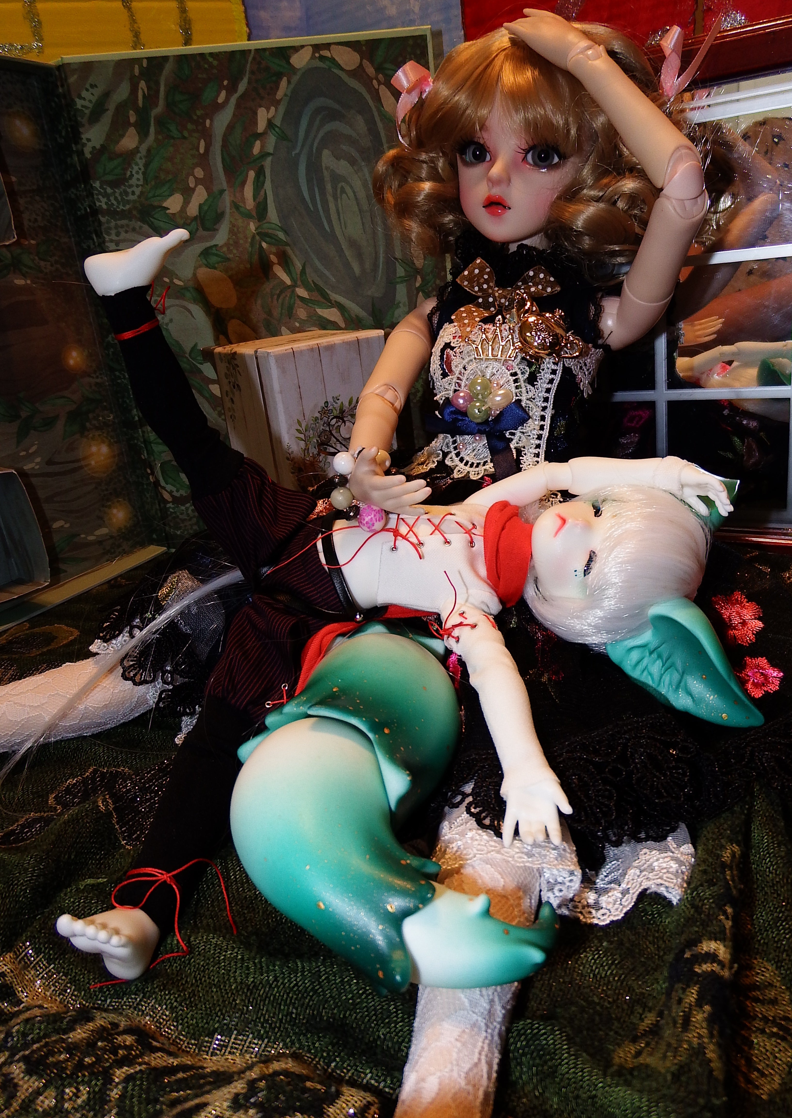 artsy sister, fashion bjd, handmade dolls
