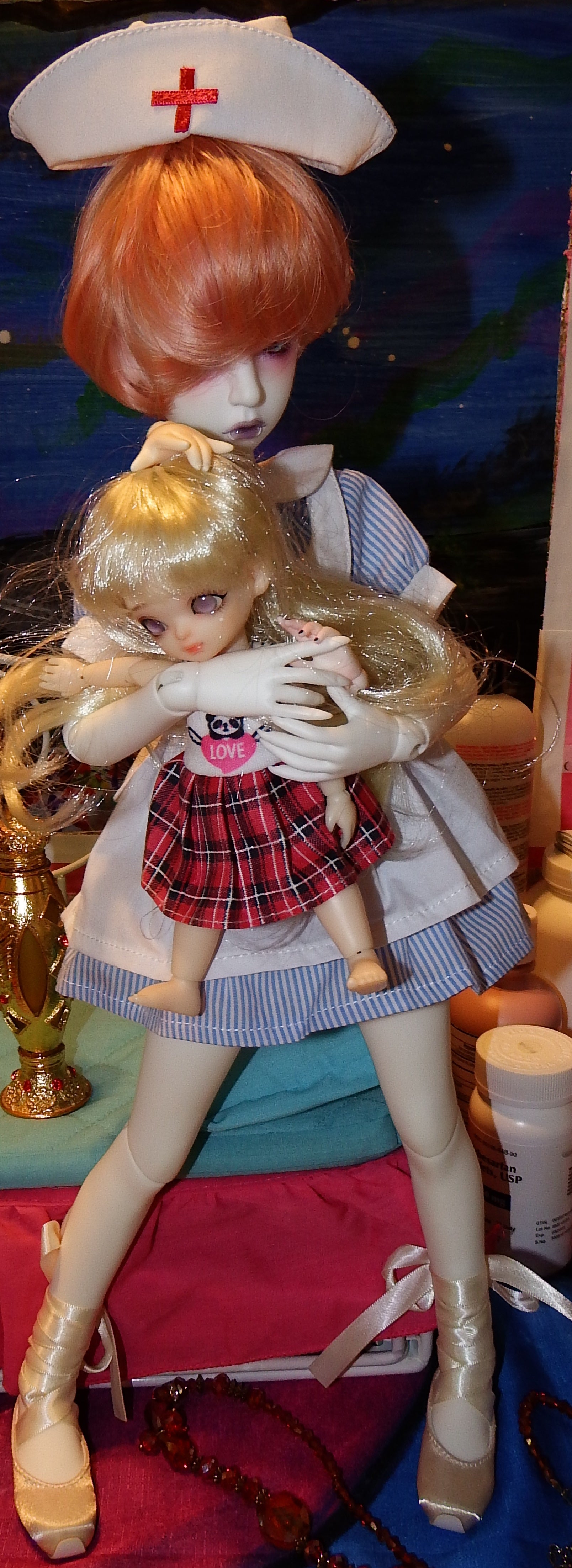artsy sister, halloween, cute dolls
