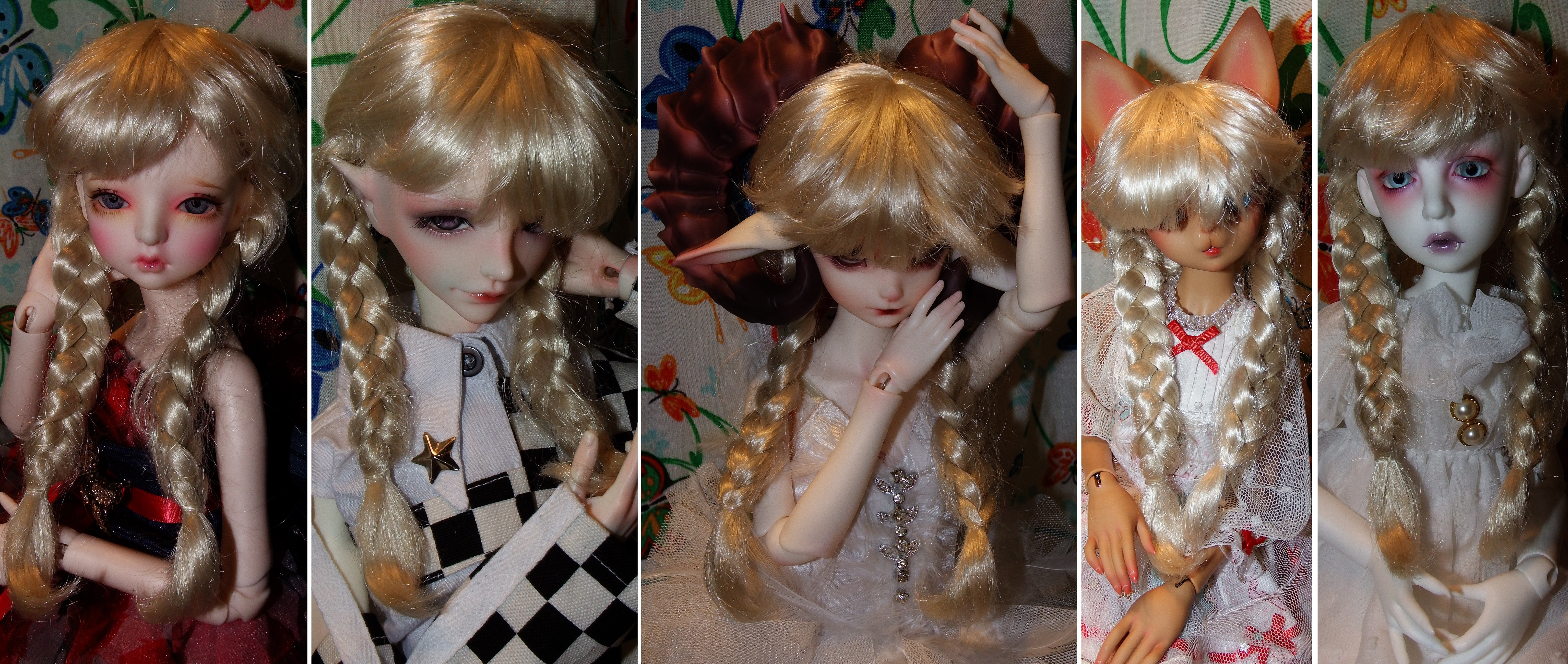 artsy sister, bjd wig, who wore it best