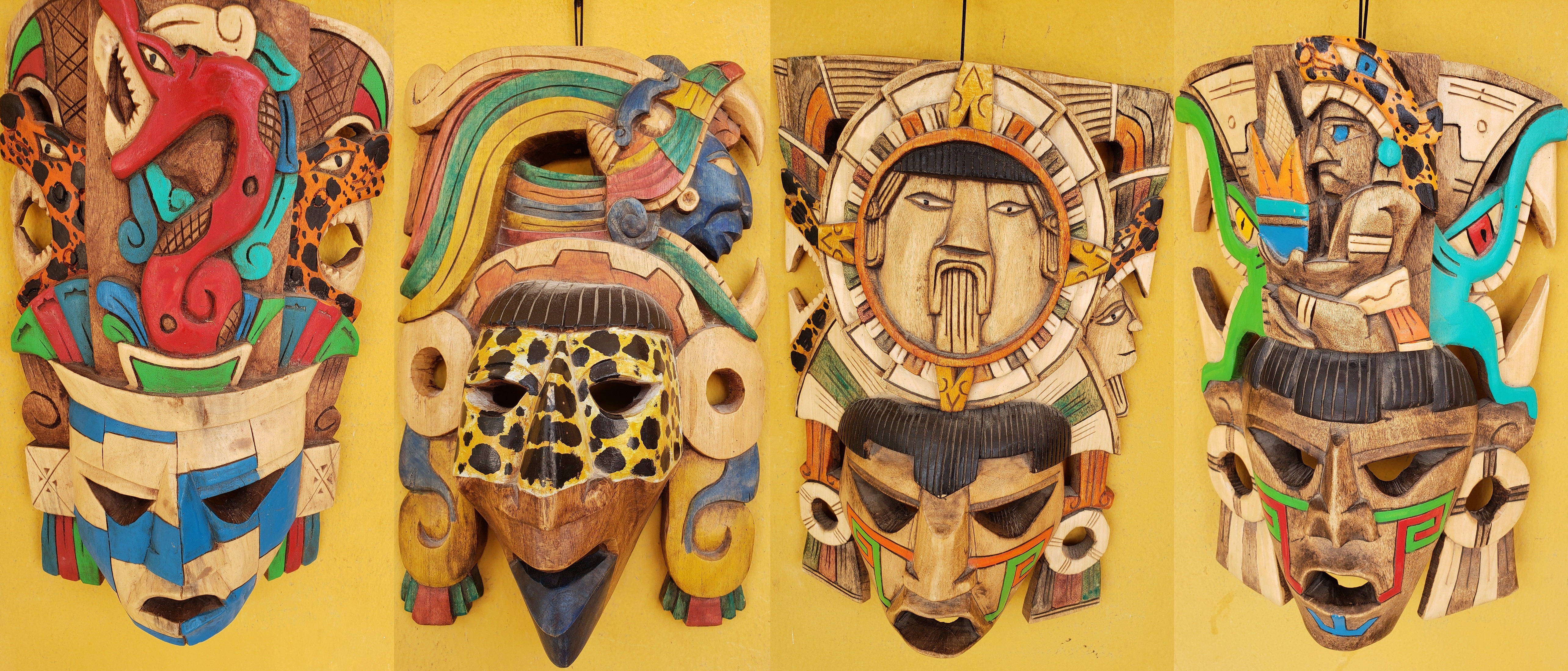 artsy sister, mayan masks, chichen itza