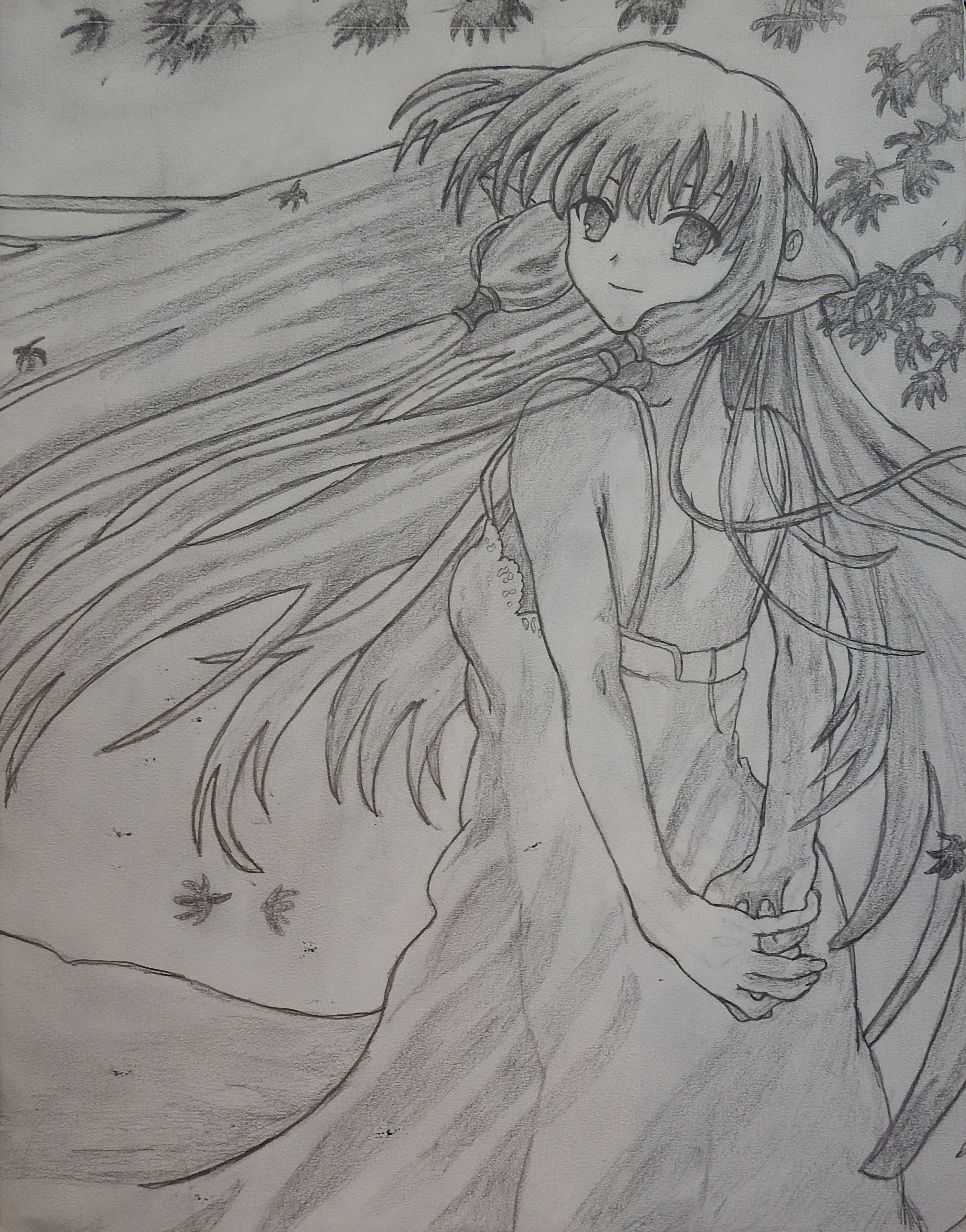 artsy sister, anime drawing, chobits chi