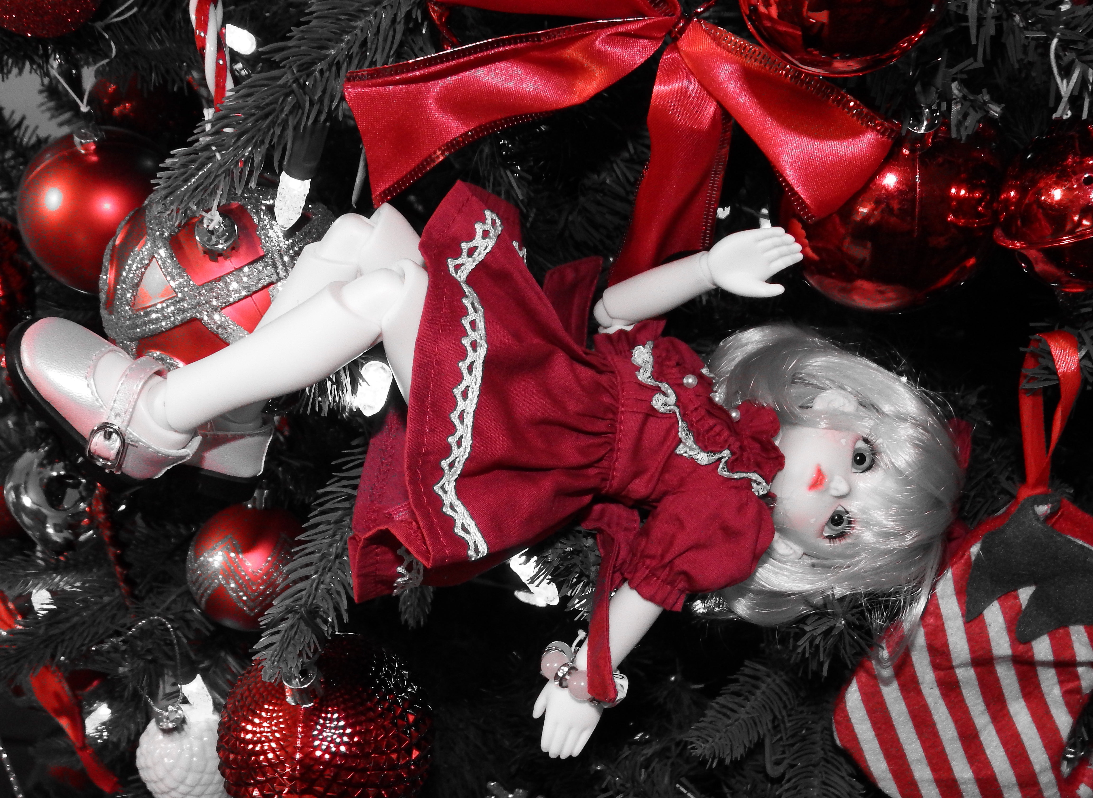 artsy sister, christmas bjd, bjd