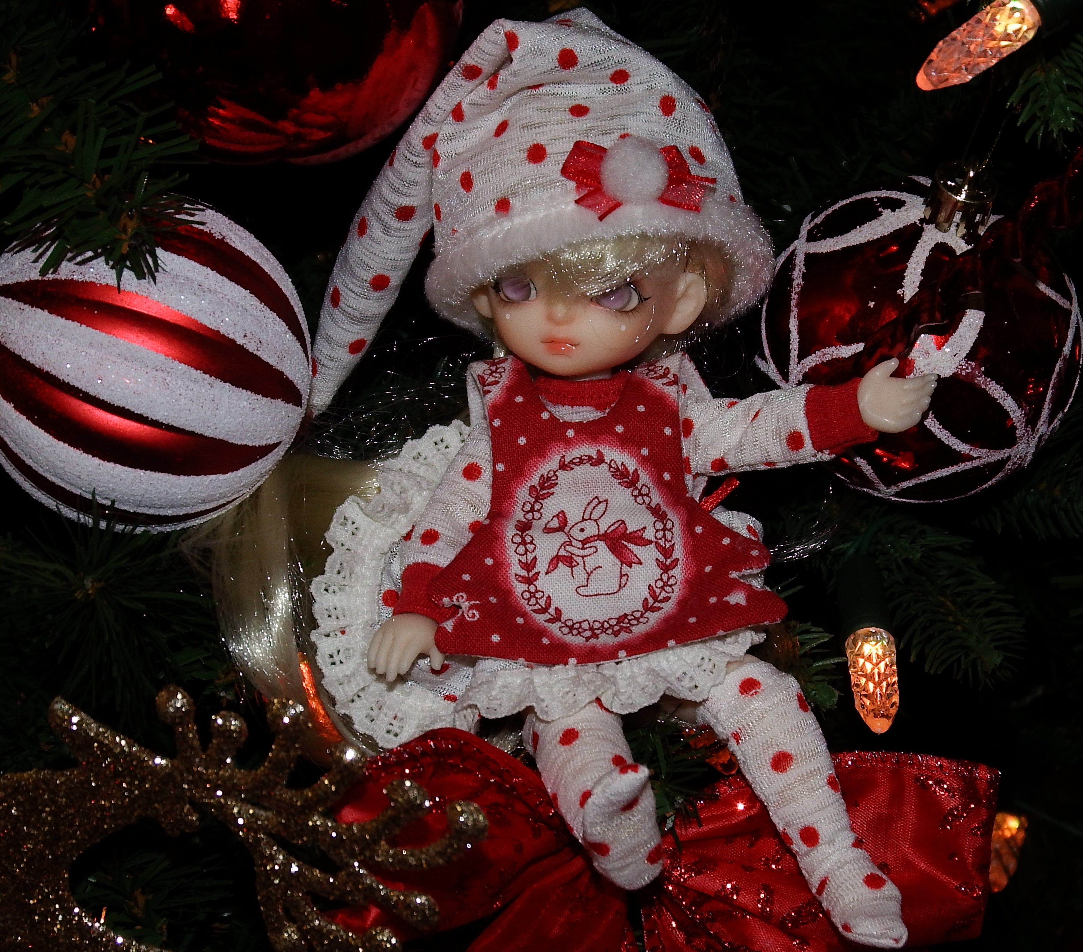 artsy sister, christmas, bjd dolls