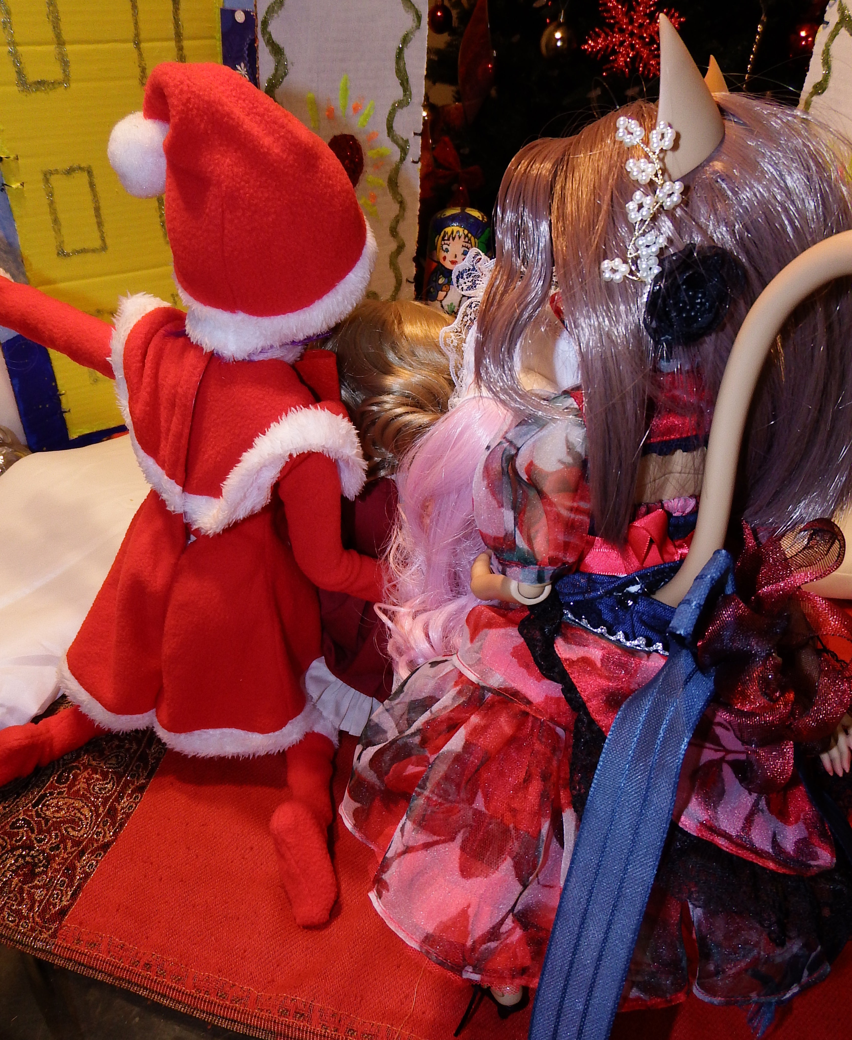 artsy sister, santa claus, bjd doll