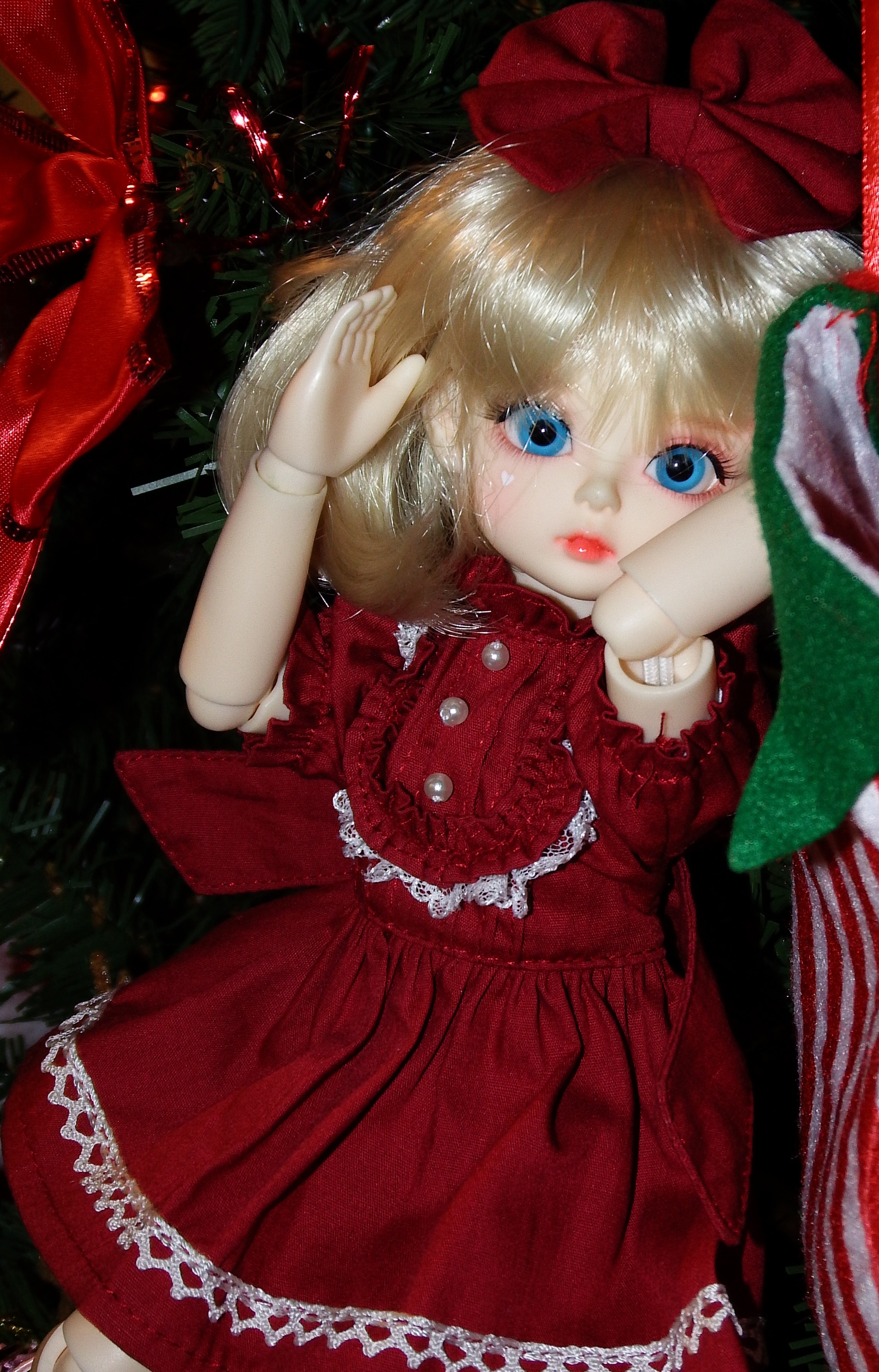 artsy sister, christmas, bjd dolls