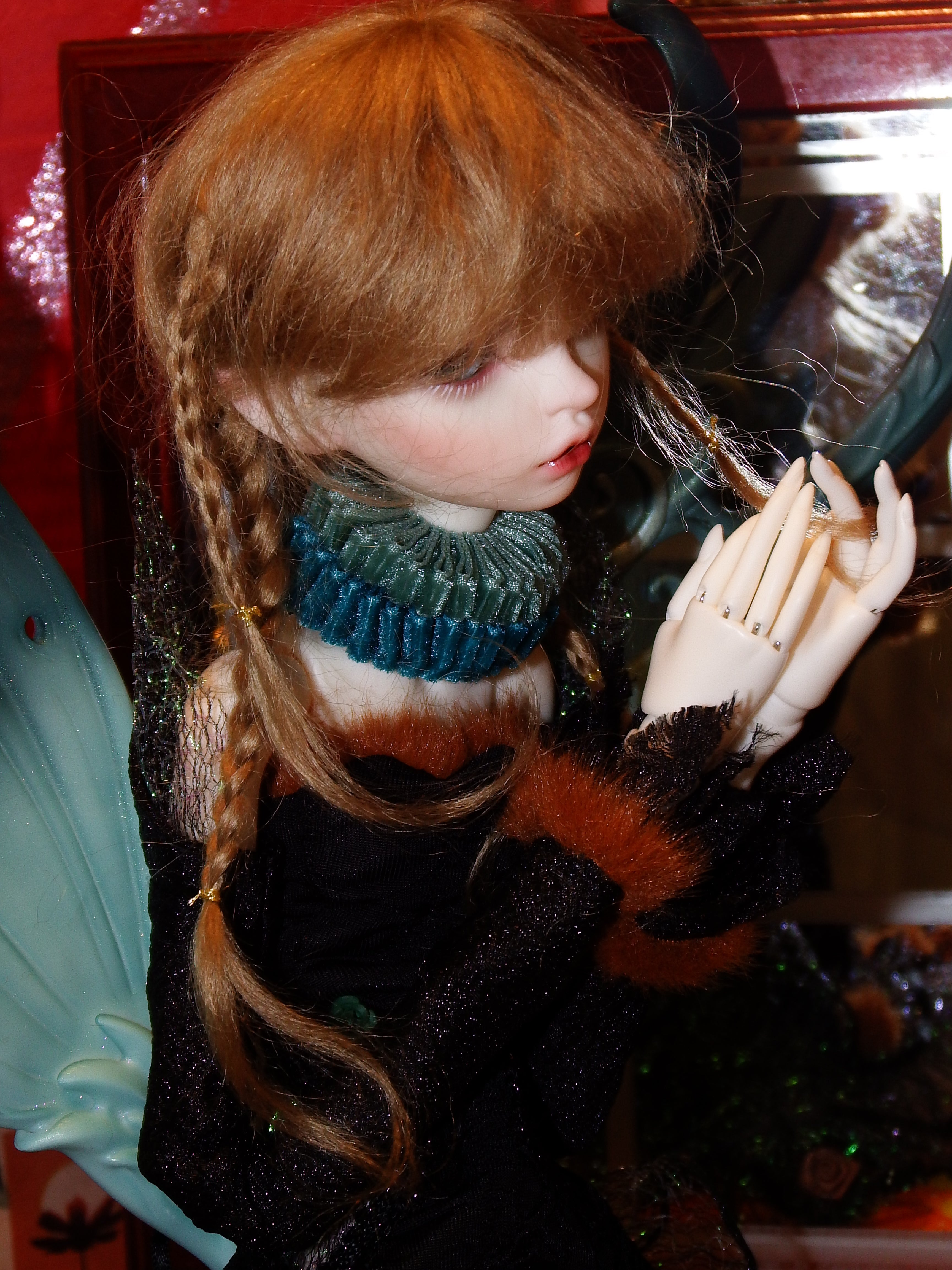 artsy sister, blue fairy, handmade dolls