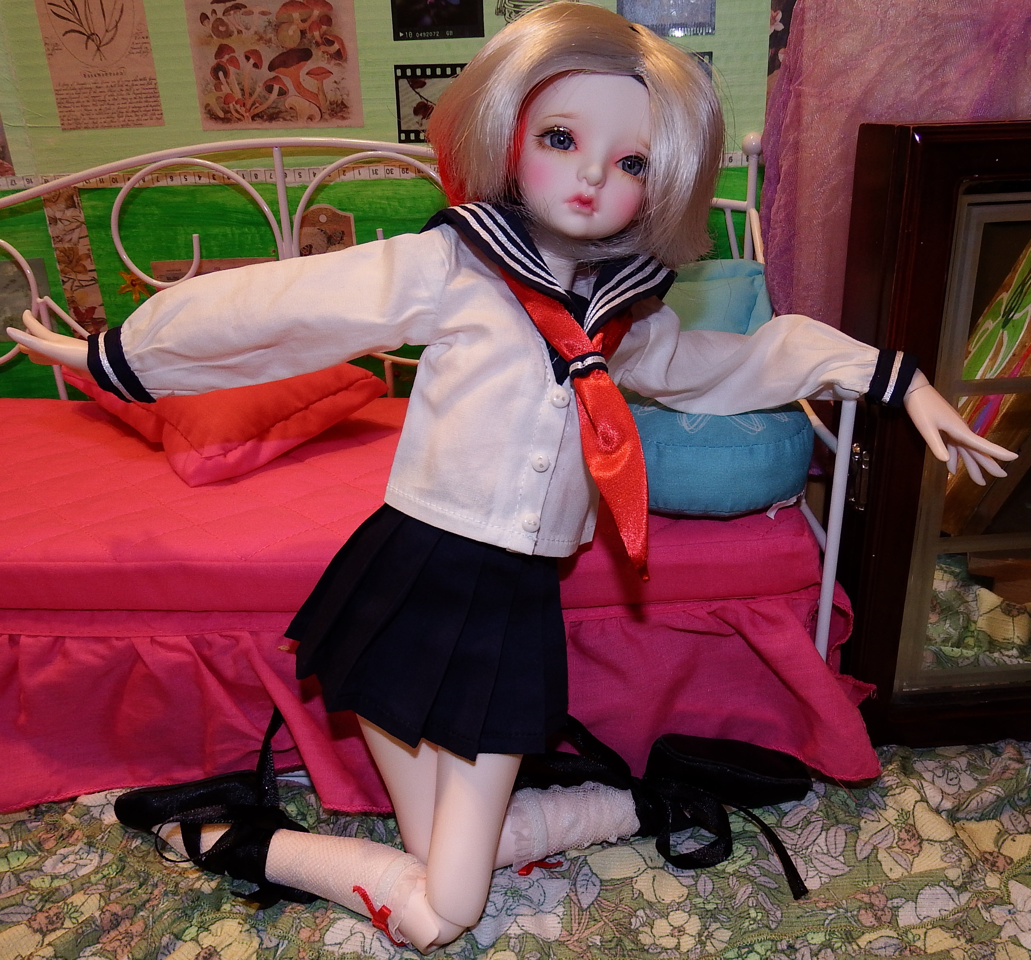 artsy sister, sailor suit, bjd