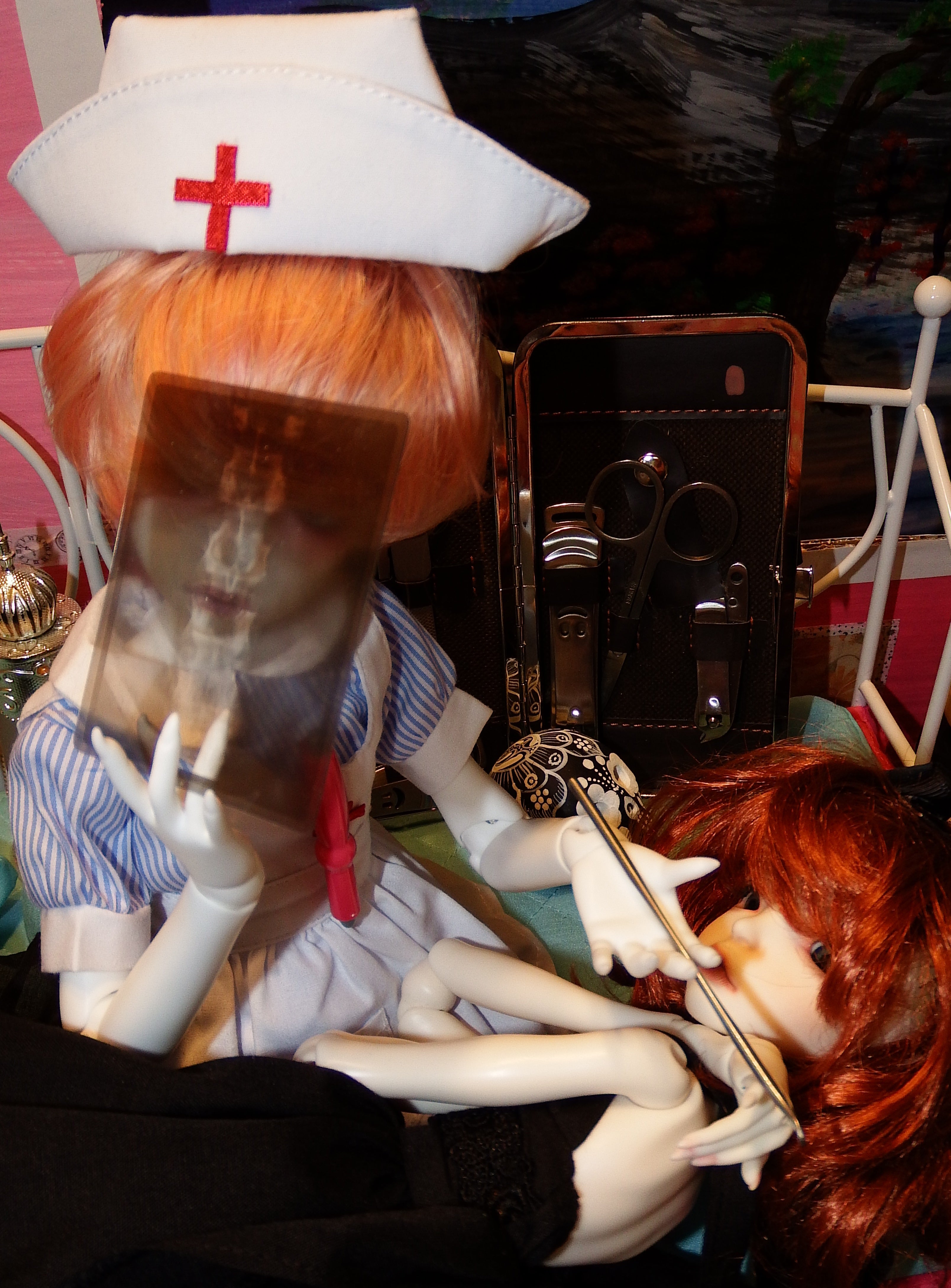 artsy sister, handmade dolls, nurse bjd