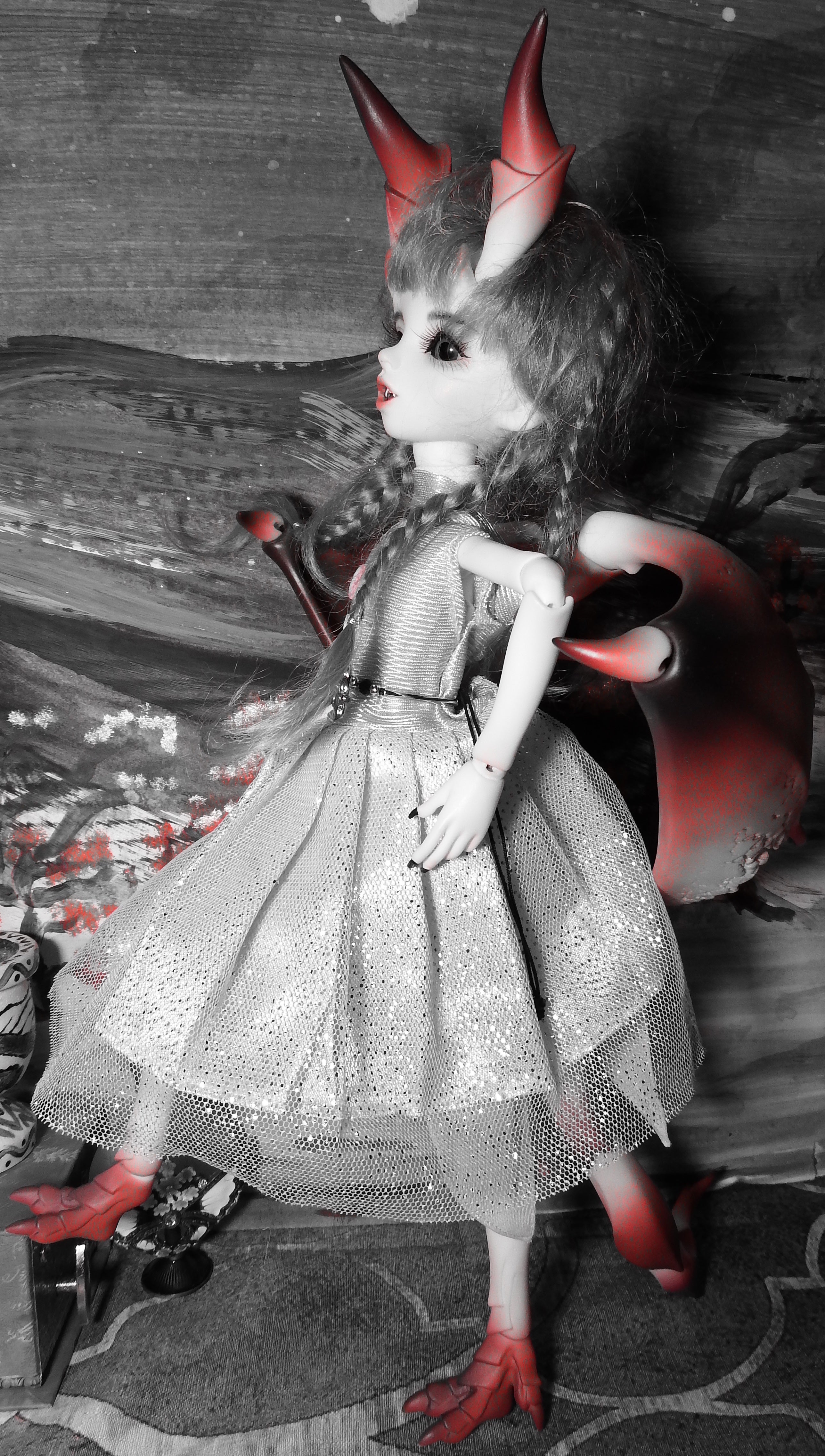 artsy sister, bjd, doll