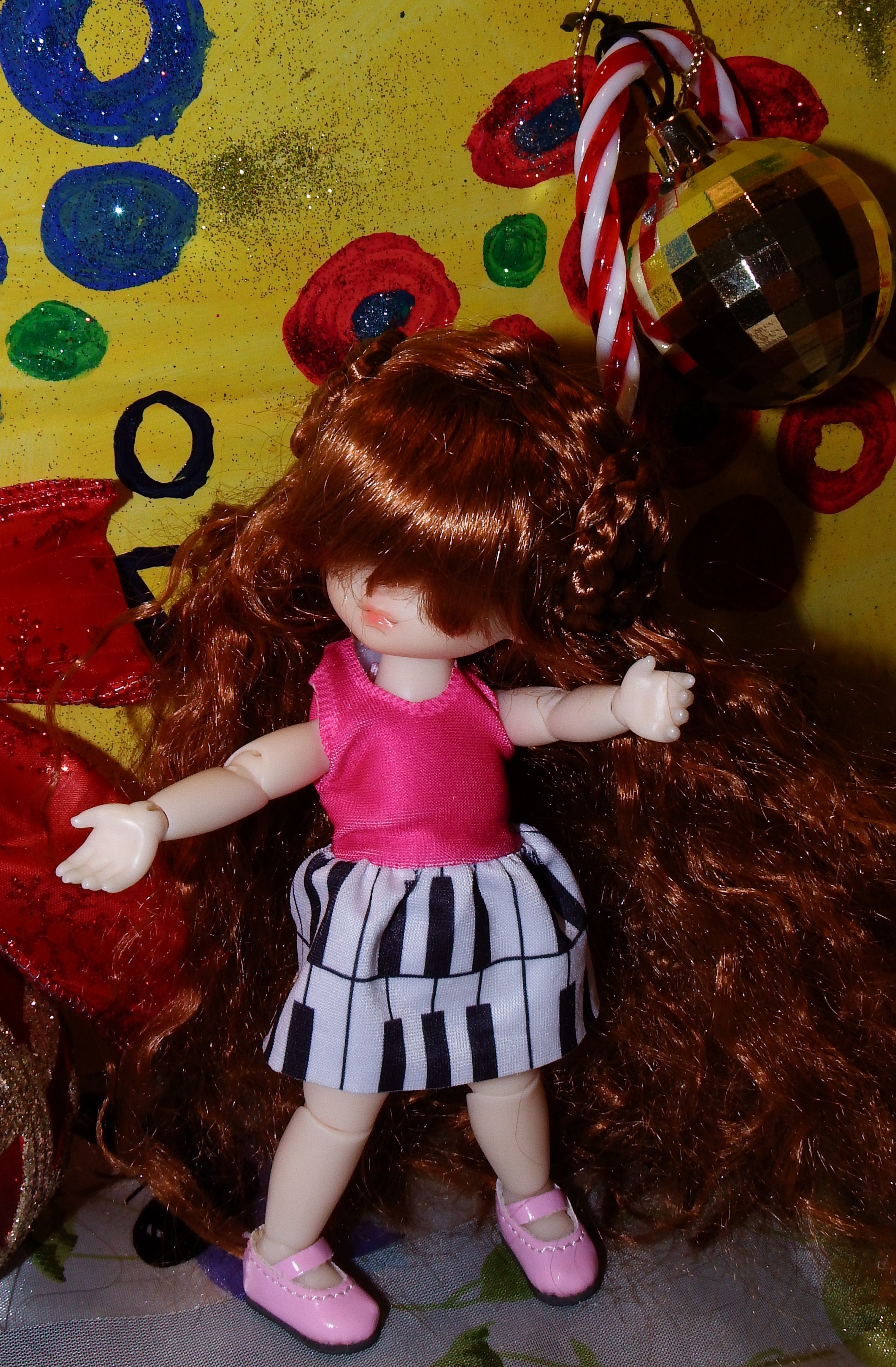 artsy sister, bjd, cute