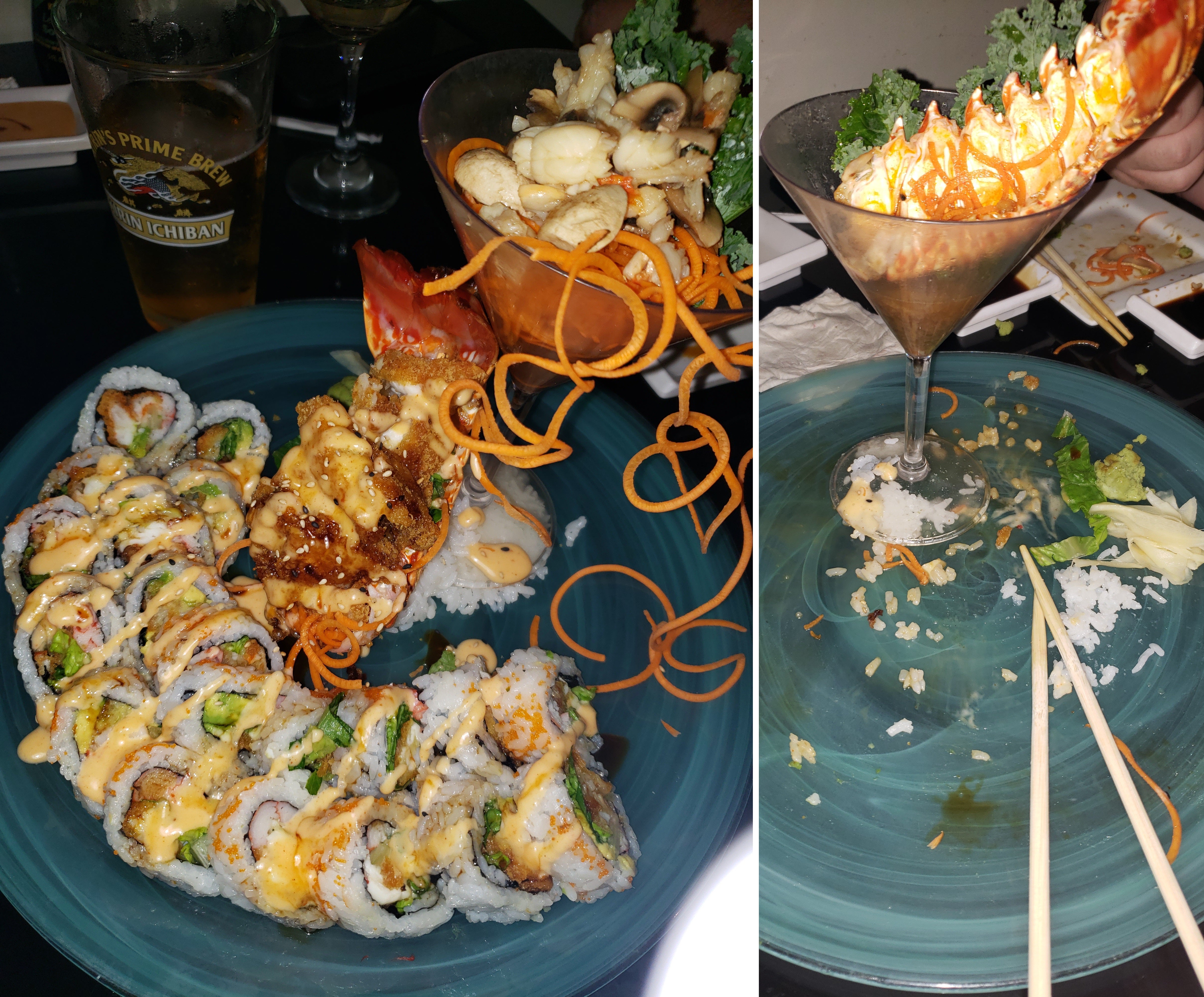 artsy sister, sushi roll, foodie