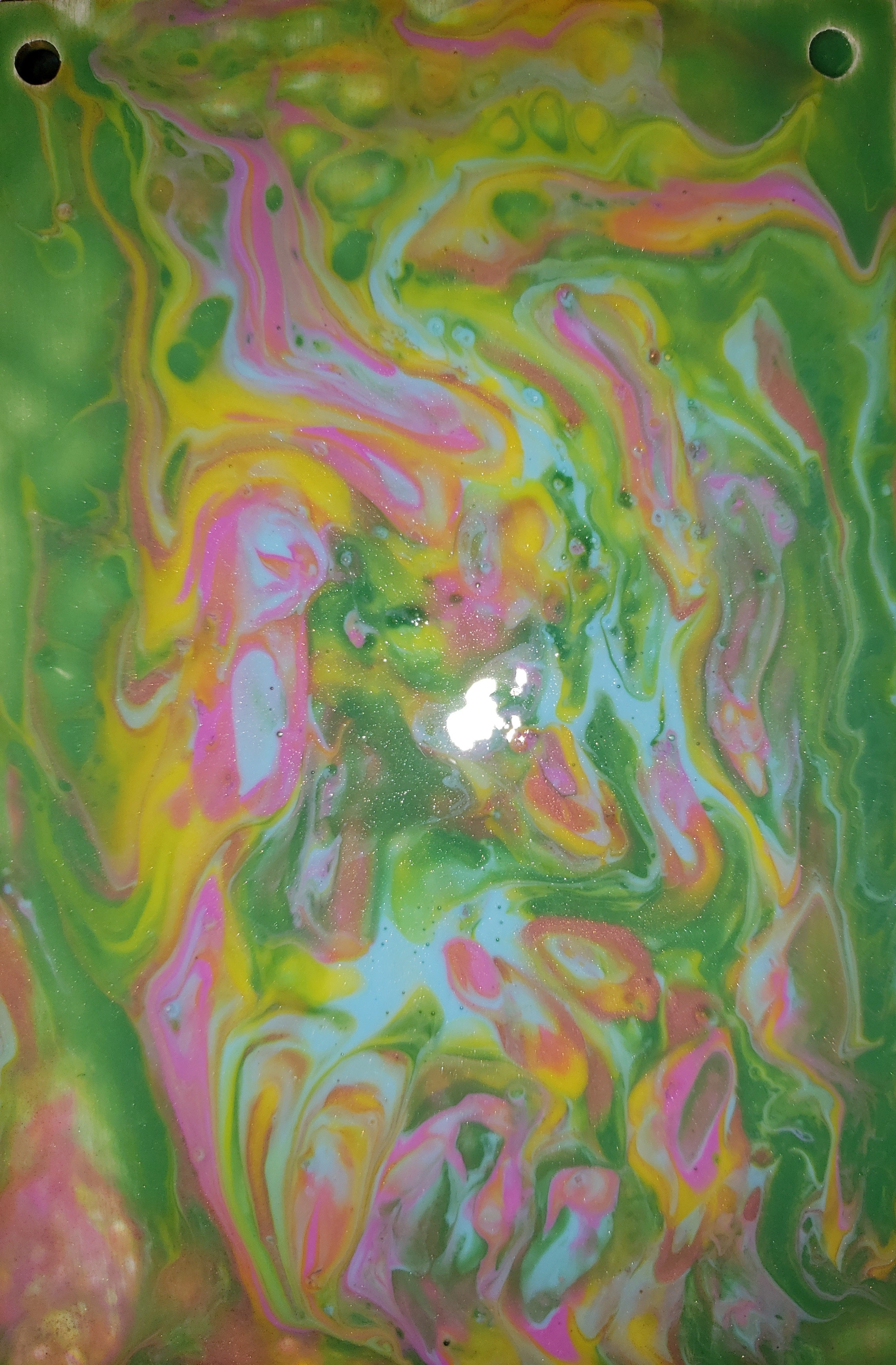 acrylic painting, pouring art, artsy sister