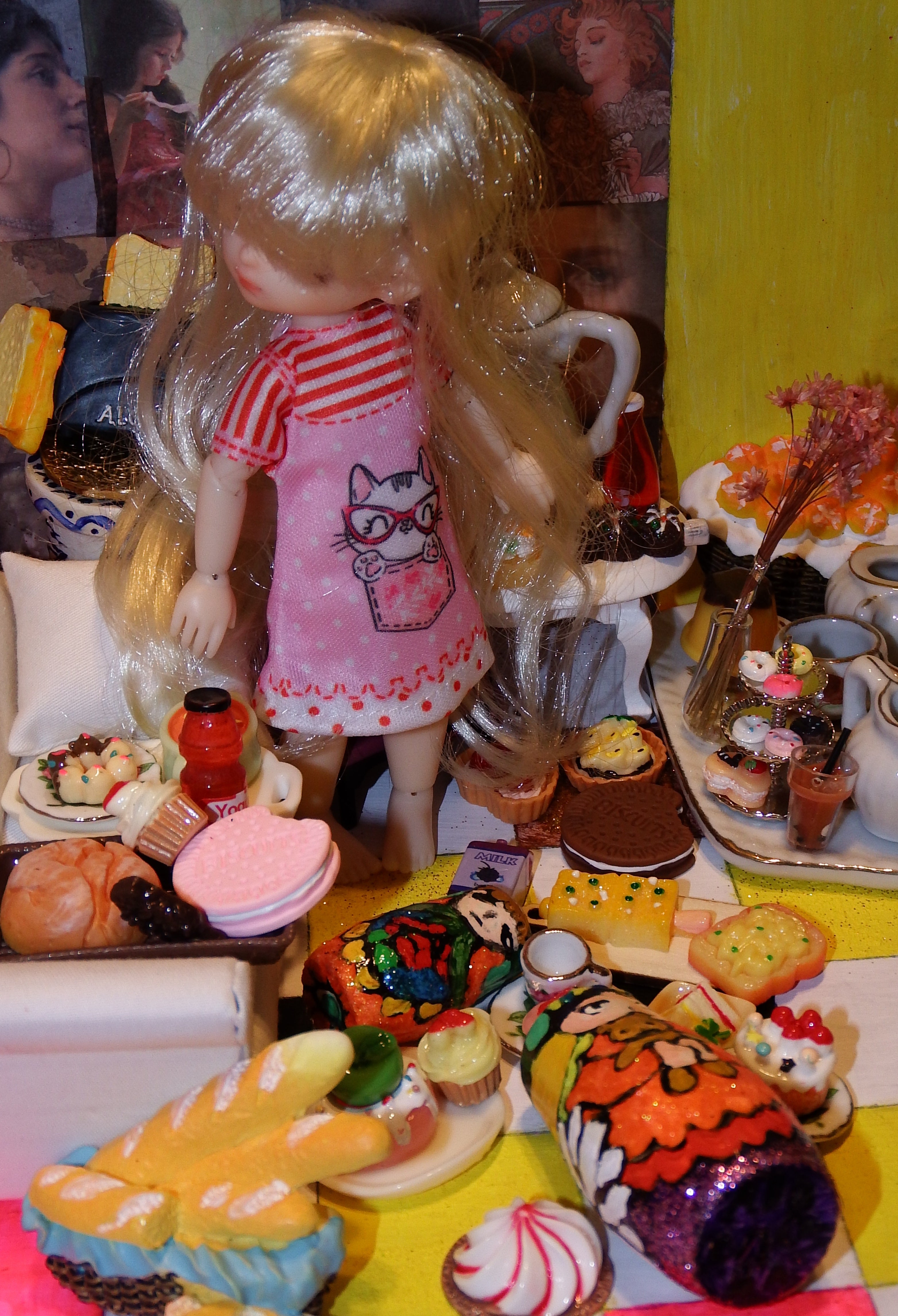 artsy sister, thanksgiving, bjd dolls