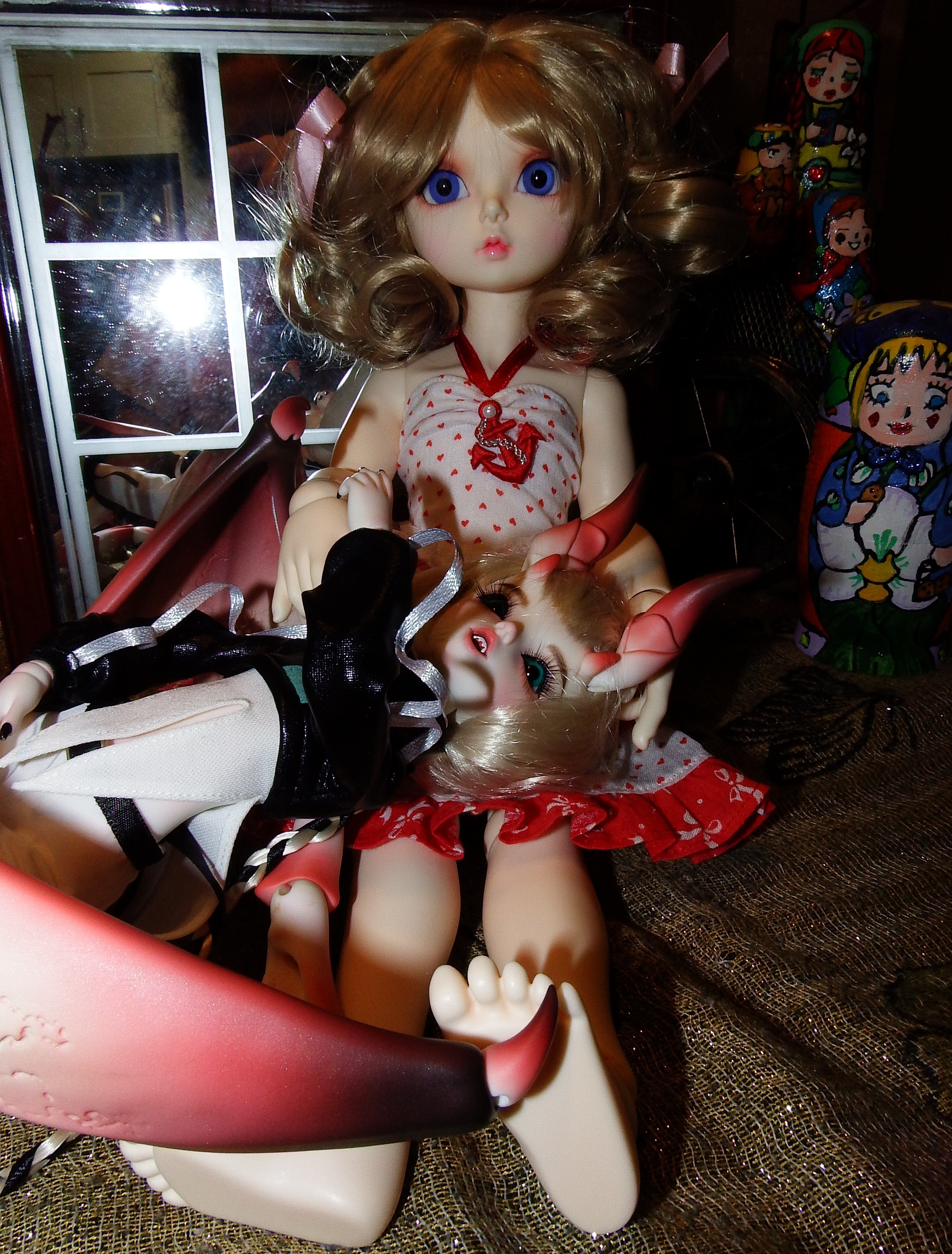 artsy sister, bjd doll, rosenlied