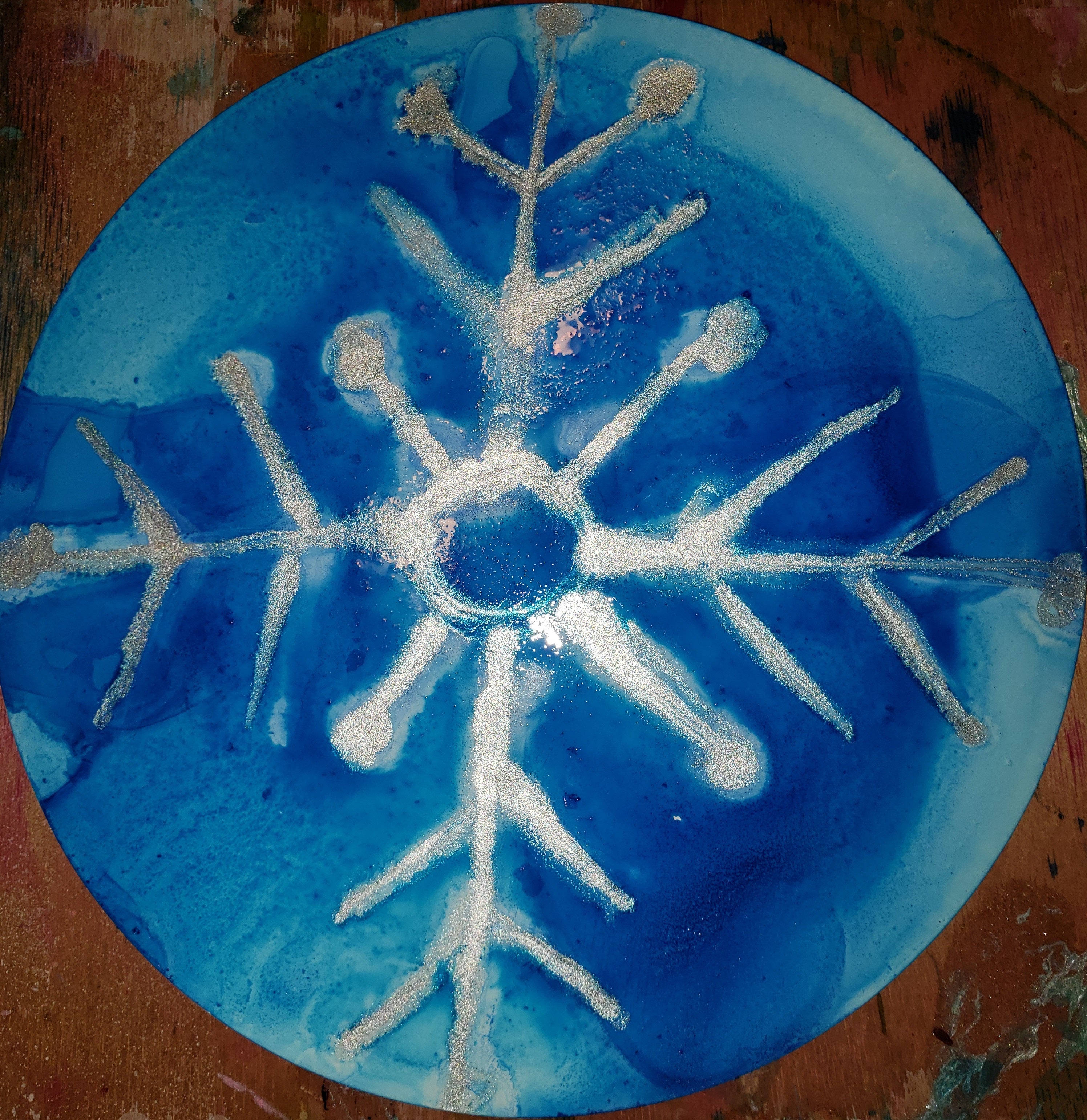 artsy sister, snowflake, winter art
