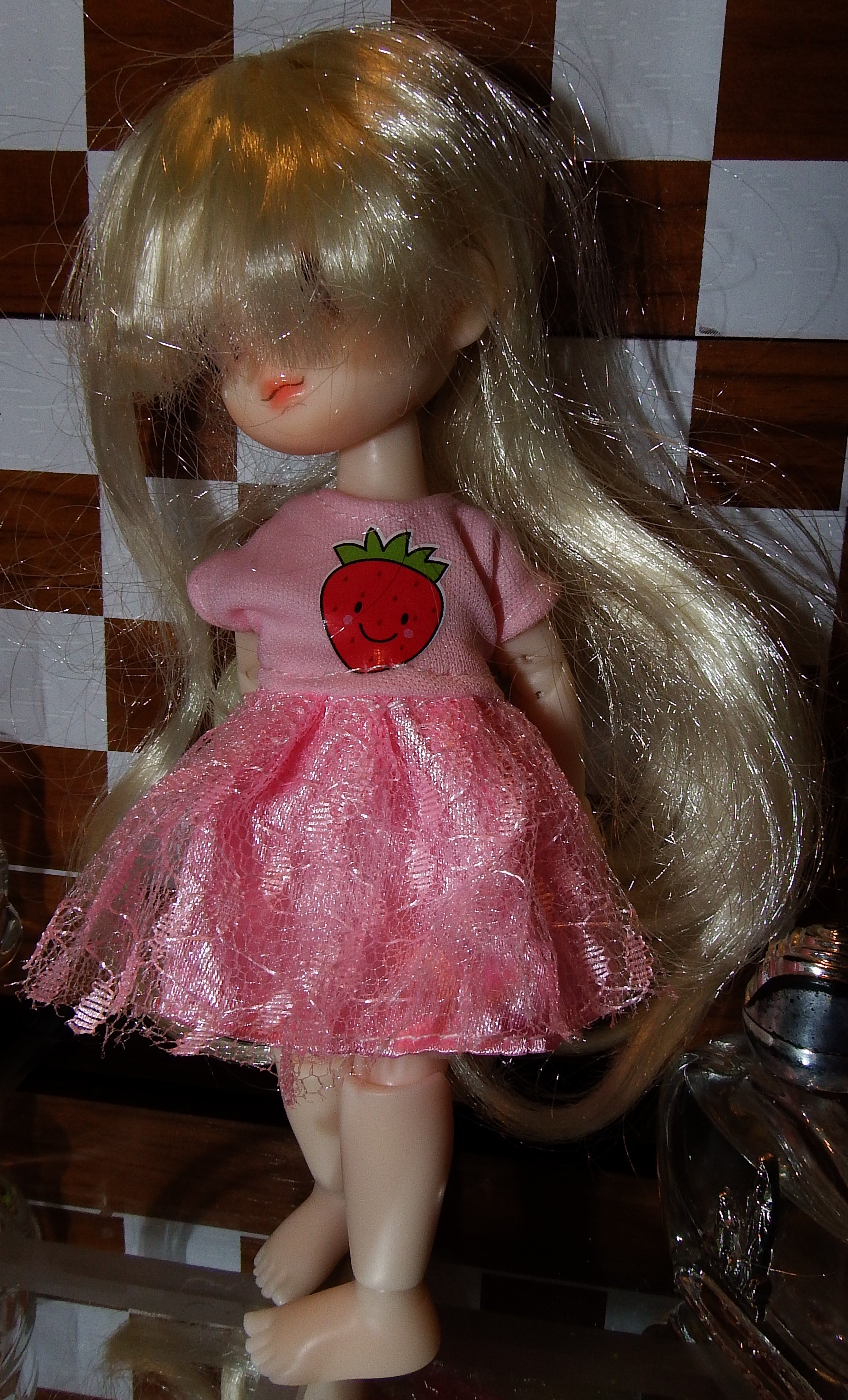 artsy sister, strawberry dress, ringdoll bjd