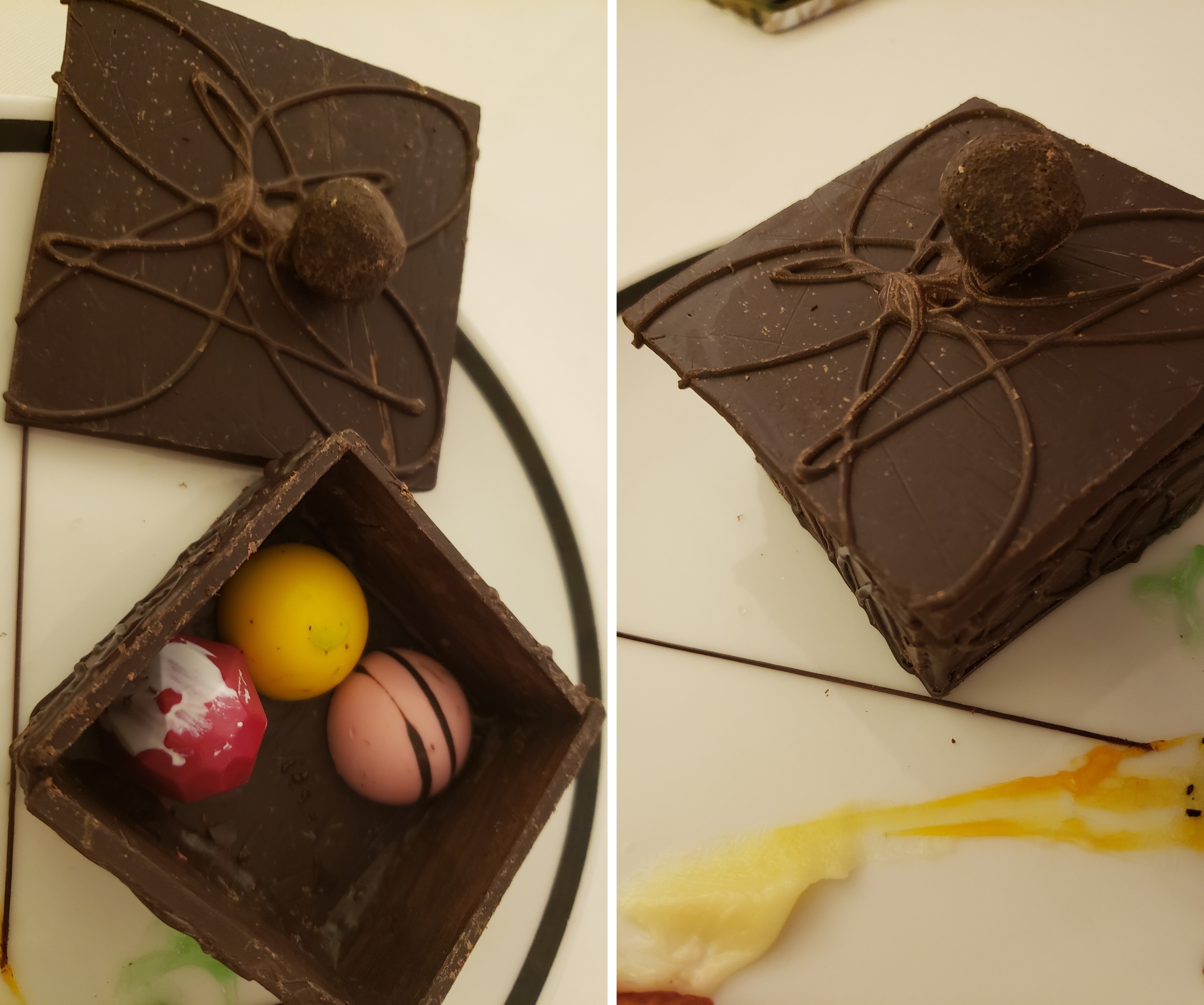 artsy sister, chocolate surprise box, foodie
